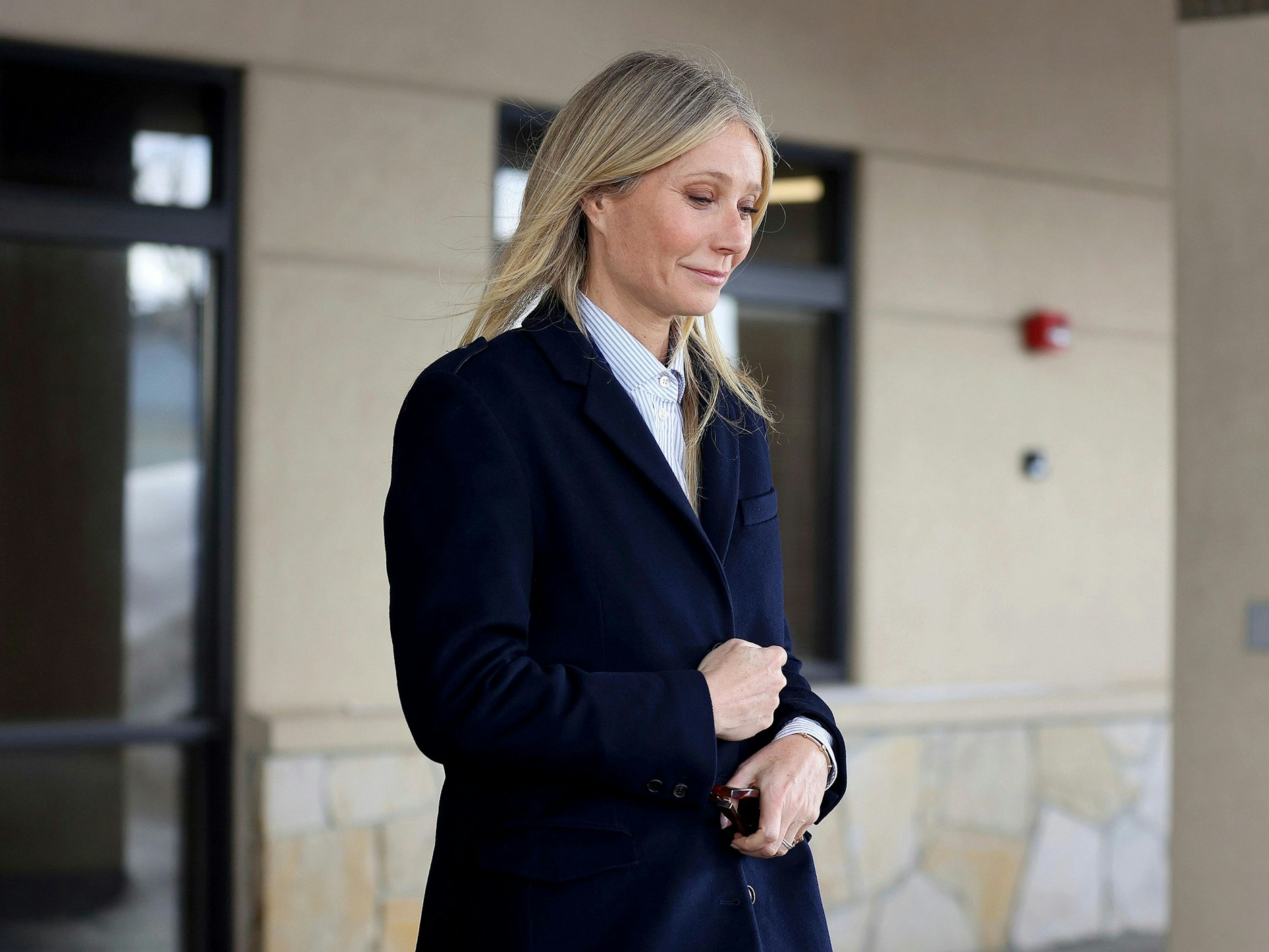 Zugeknöpft und zurückhaltend: Gwyneth Paltrow im März nach einem Gerichtstermin in Utah.