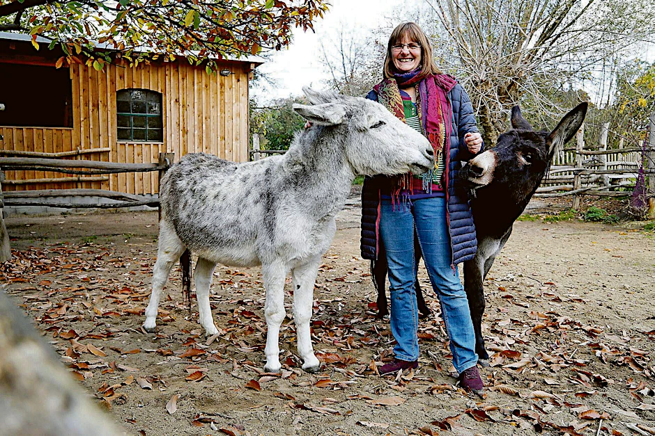 Der Kinderbauernhof Pinke Panke und seine Esel: Annett Rose hat den Bauernhof aufgebaut.&nbsp;