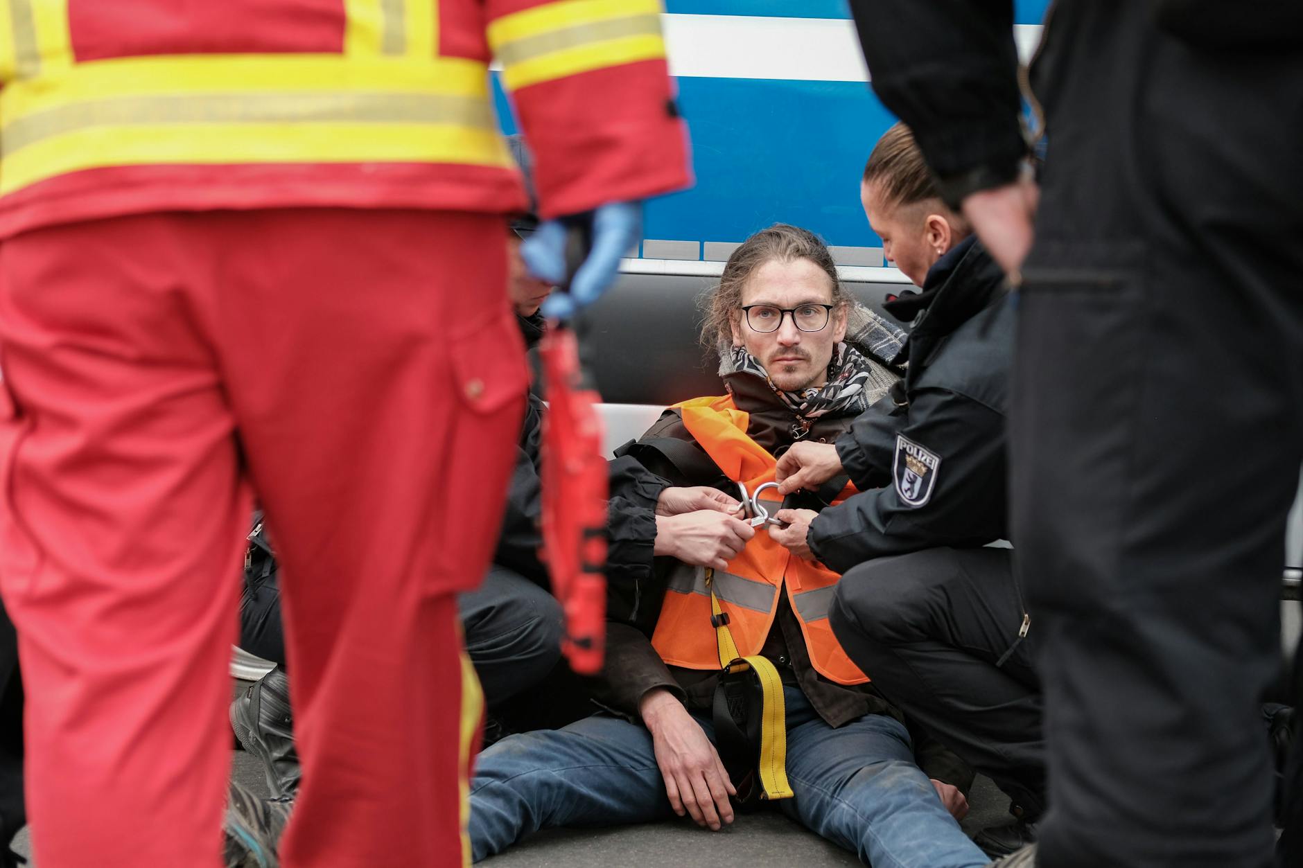 Ein Klimaaktivist der Letzten Generation. 