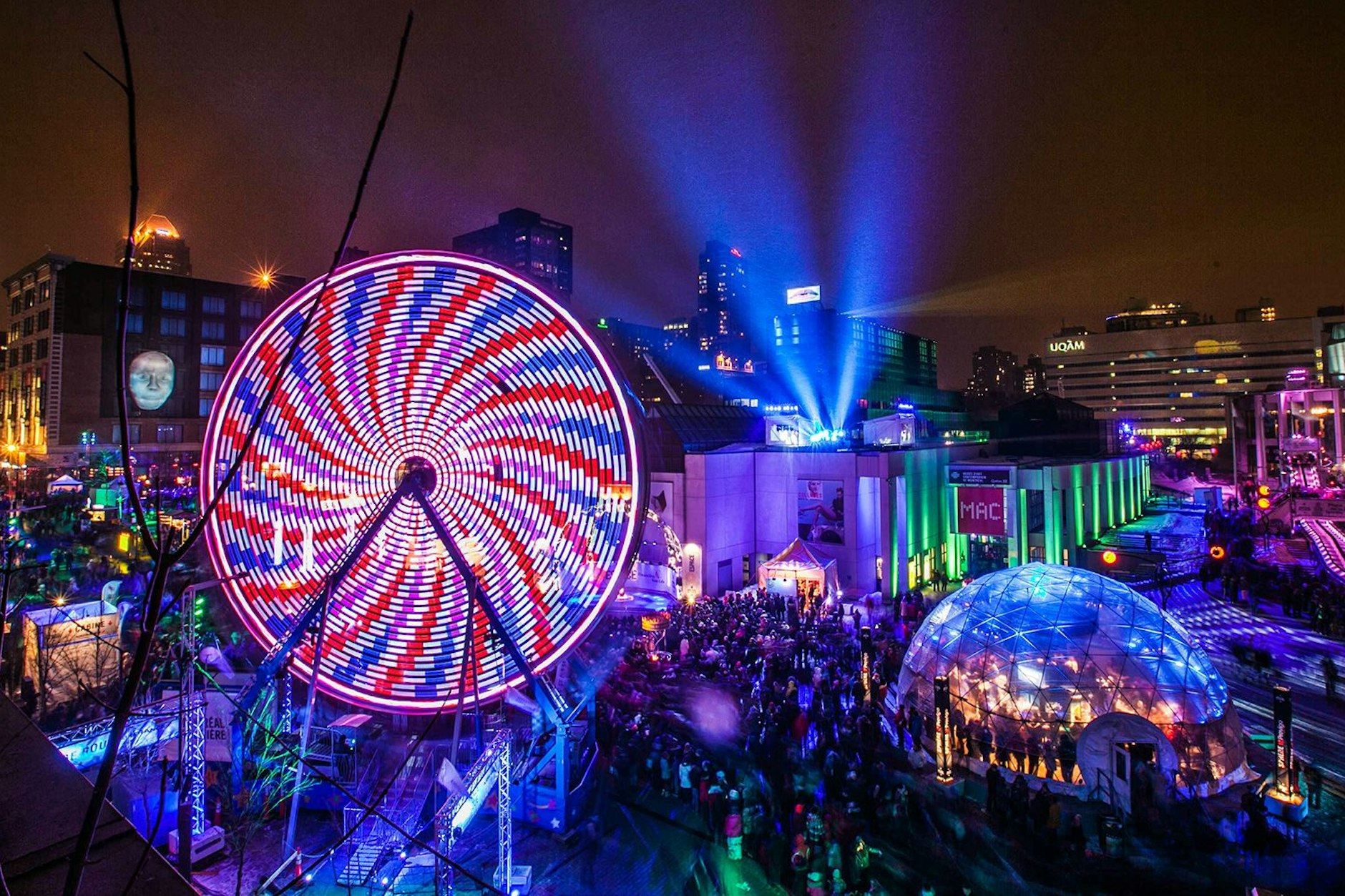 Das Festival of Lights in Montréal, immer ein großer Spaß.