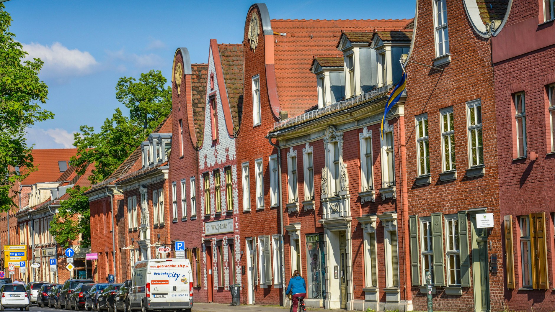 Holländisches Viertel,&nbsp; Kurfürstenstrasse in Potsdam. Hier findet an diesem Wochenende das Tulpen-Fest statt.&nbsp;