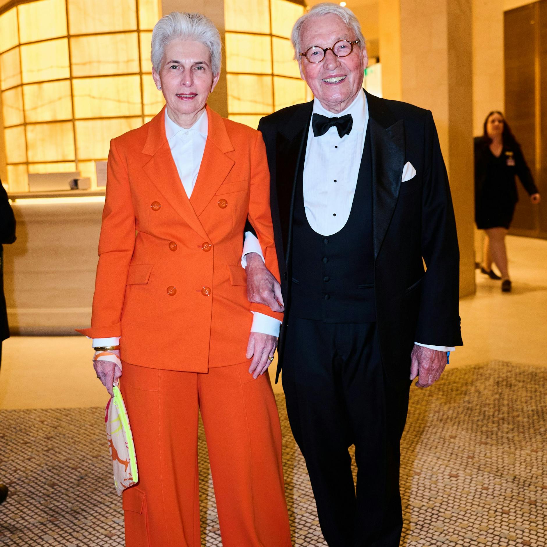 Marie-Agnes Strack-Zimmermann, Vorstand der FDP-Bundestagsfraktion, kam mit ihrem Ehemann Horst Strack-Zimmermann zum Bundespresseball. 