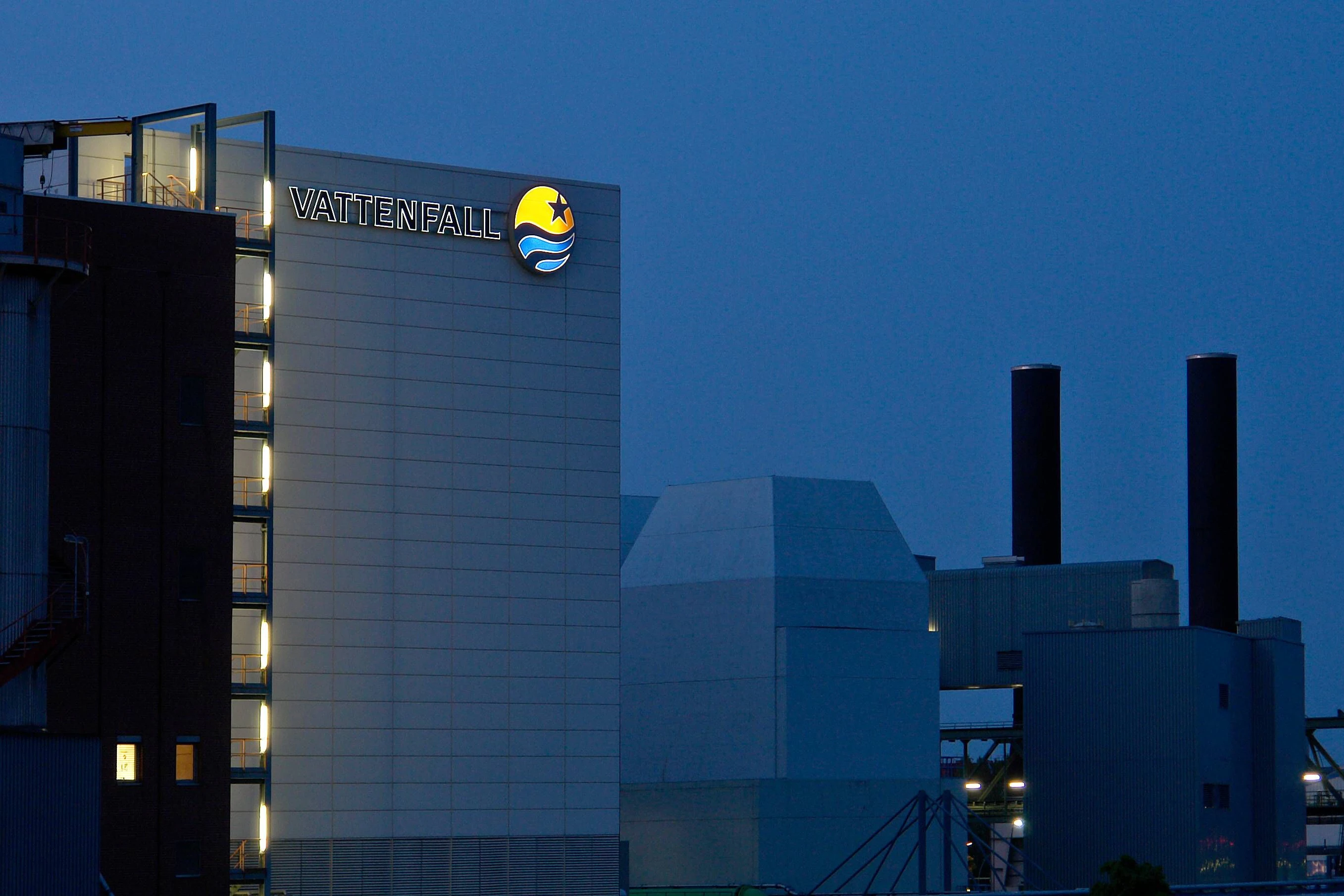Das Vattenfall-Heizkraftwerk Moabit in Berlin
