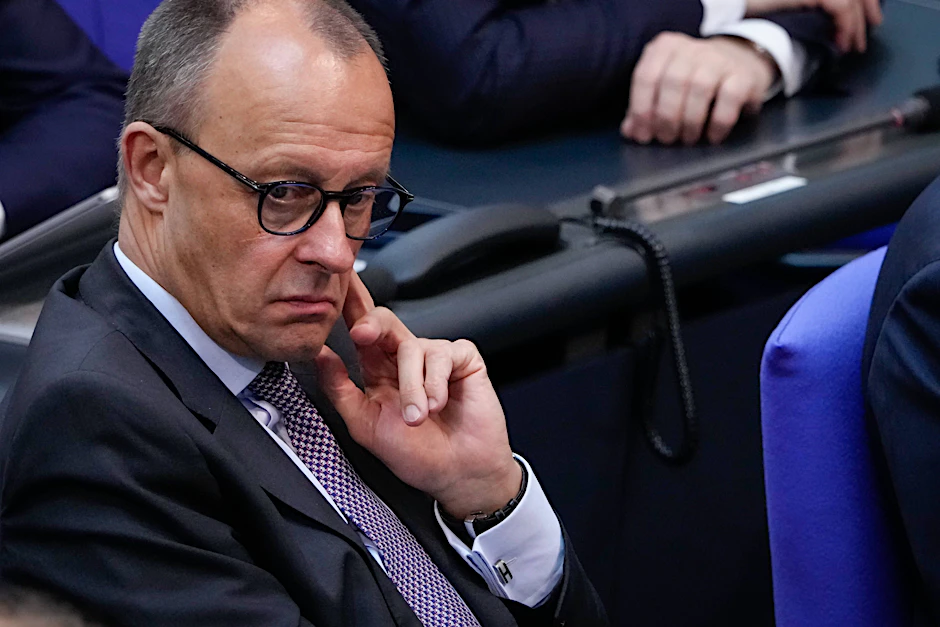 Der CDU-Chef Friedrich Merz bei einer Sitzung im Deutschen Bundestag.