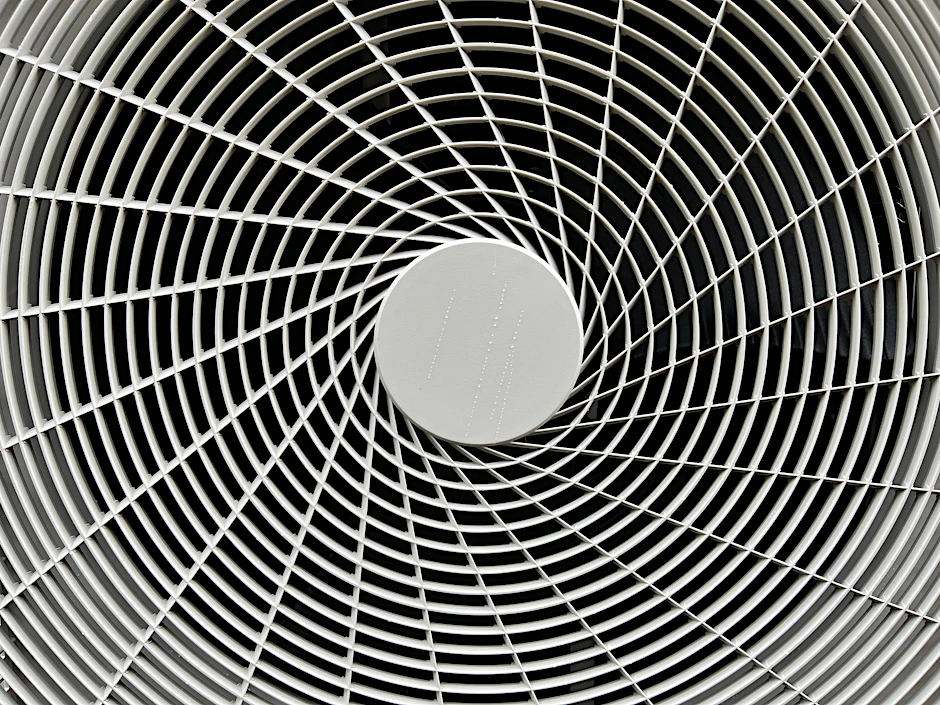 Der Ventilator einer Wärmepumpe