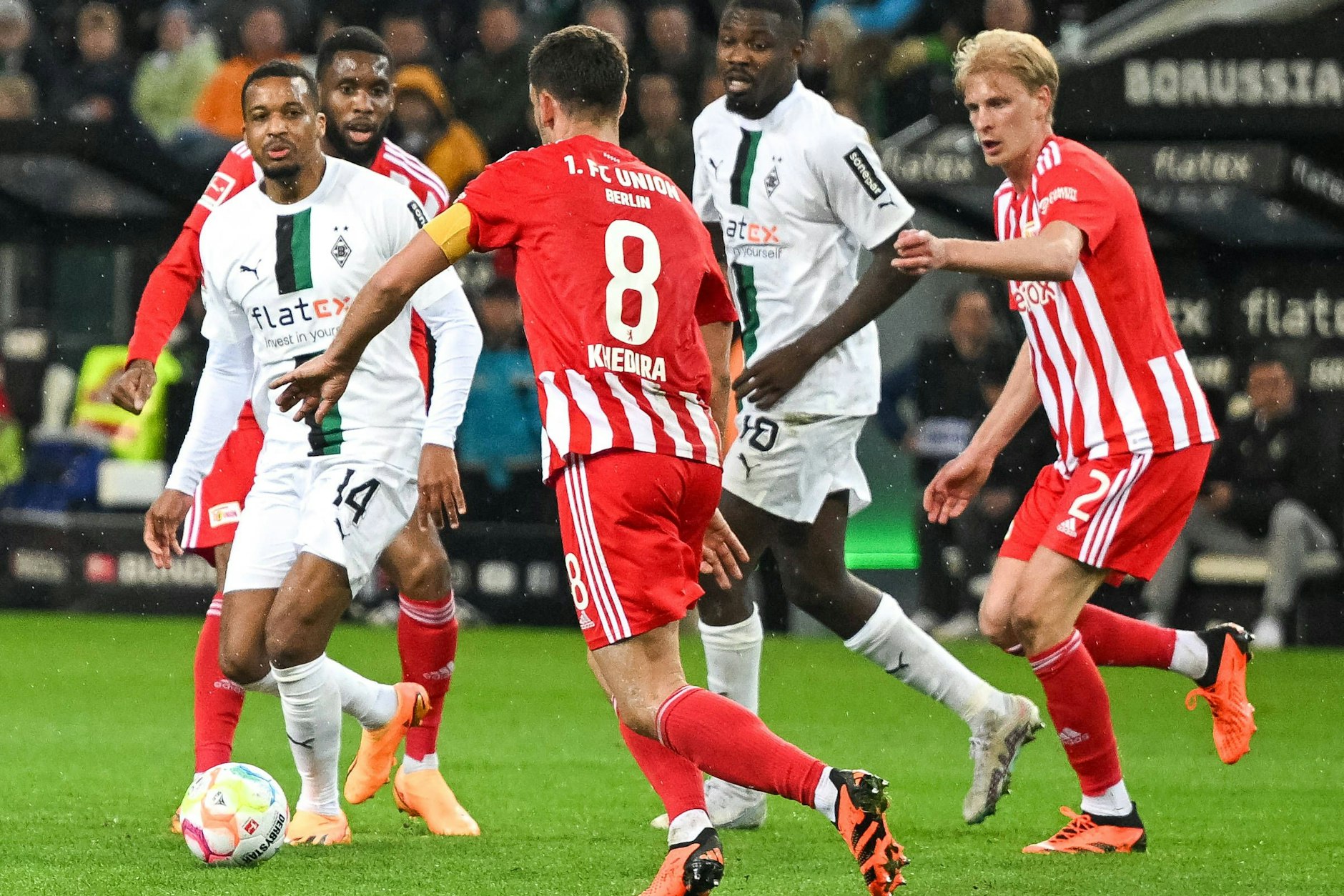 Auf seinem Posten: Rani Khedira bewacht den Strafraum vom 1. FC Union Berlin