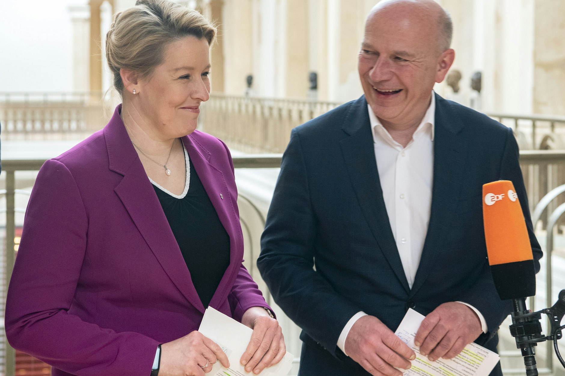 Für Franziska Giffey ein natürliches Bündnis: SPD und CDU.