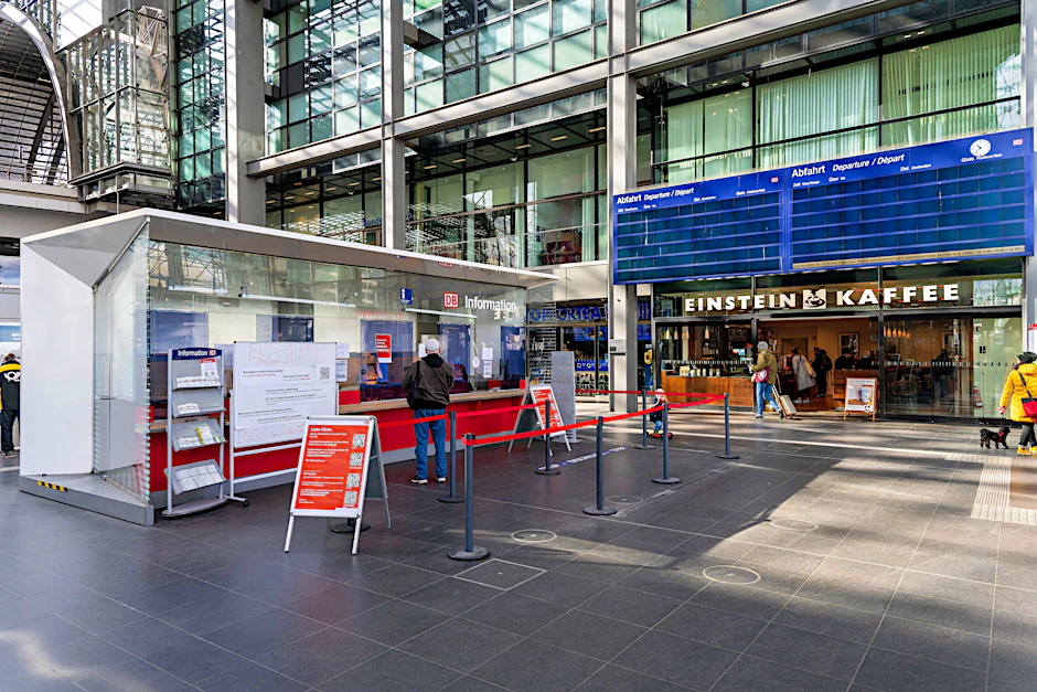 Der Berliner Hauptbahnhof ist wegen eines Streiks wie leergefegt&nbsp;