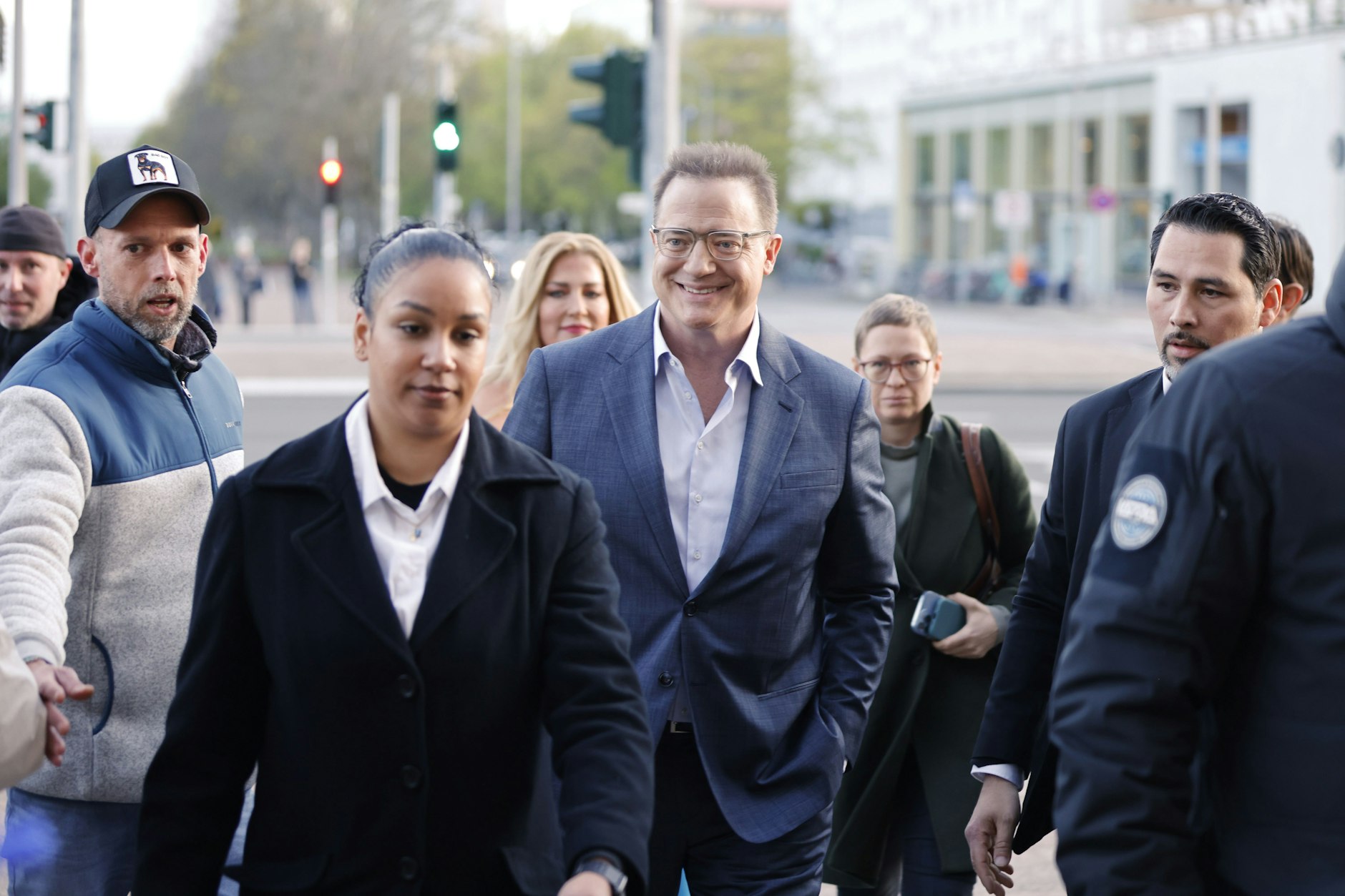 Brendan Fraser am Dienstagabend auf dem Weg ins Kino