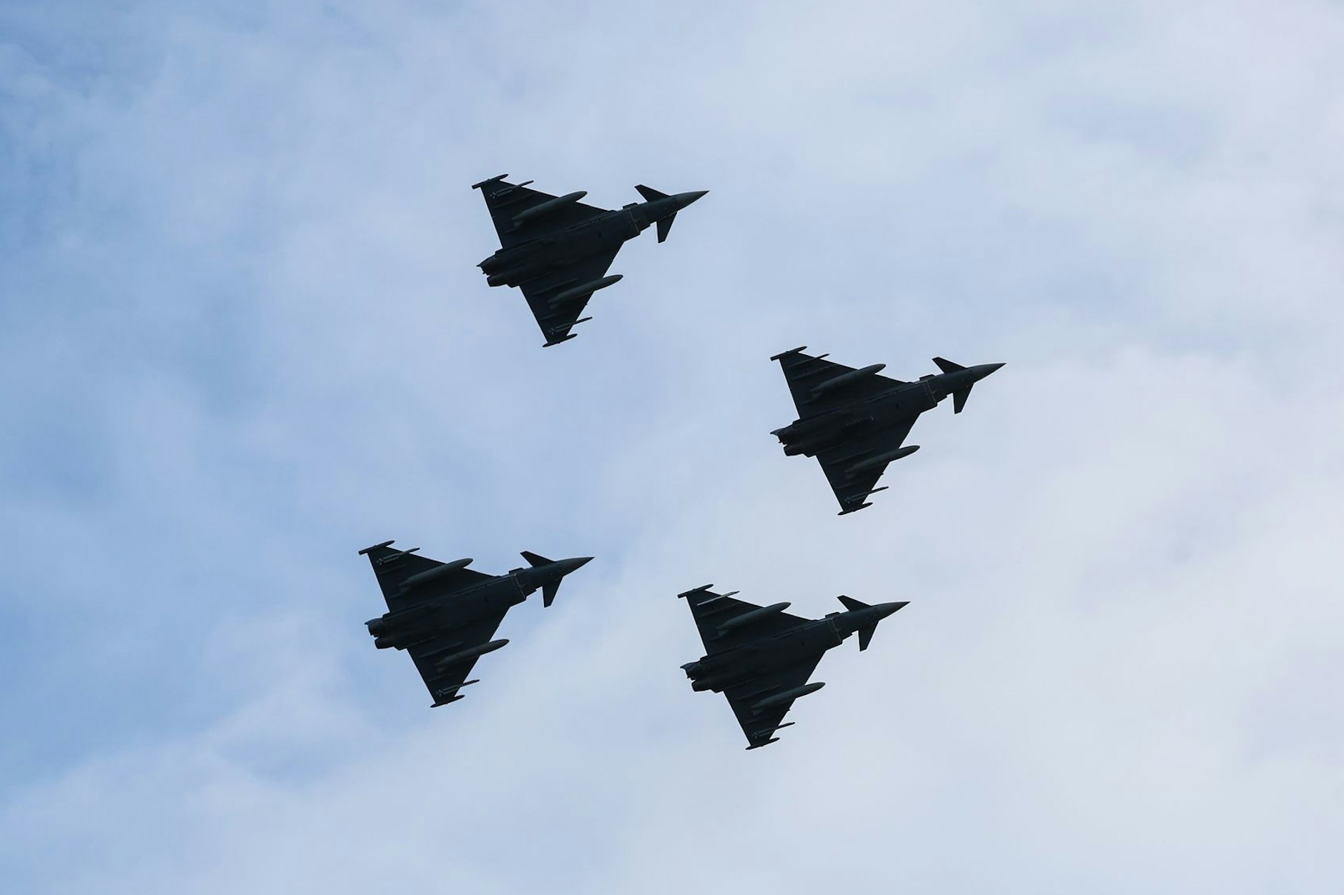 Noch bis Ende des Monats patrouillieren Eurofighter der deutschen Luftwaffe über der Ostsee.