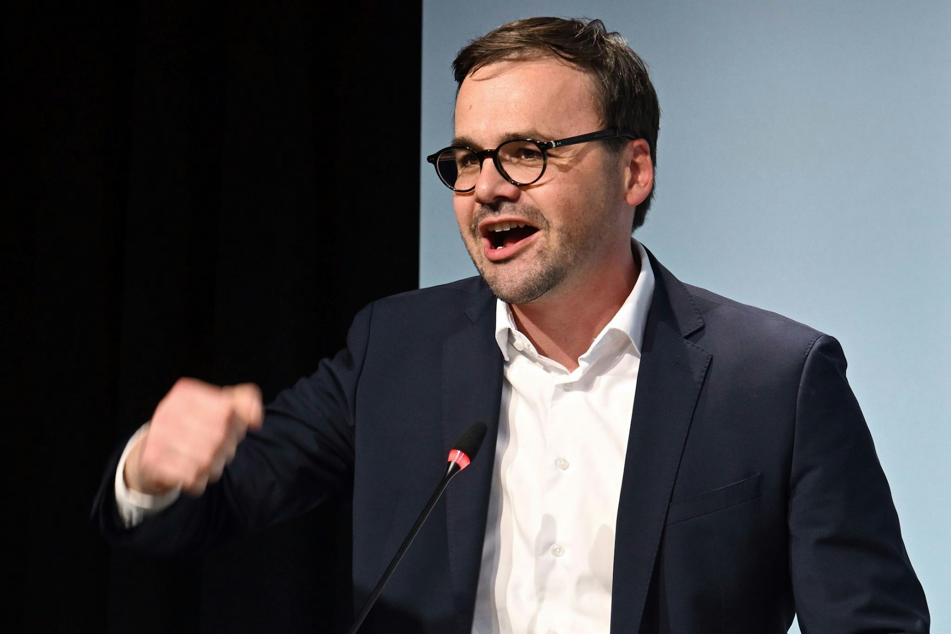 ARCHIV - Jan Rebmann, Parteivorsitzender der CDU Brandenburg, spricht.  