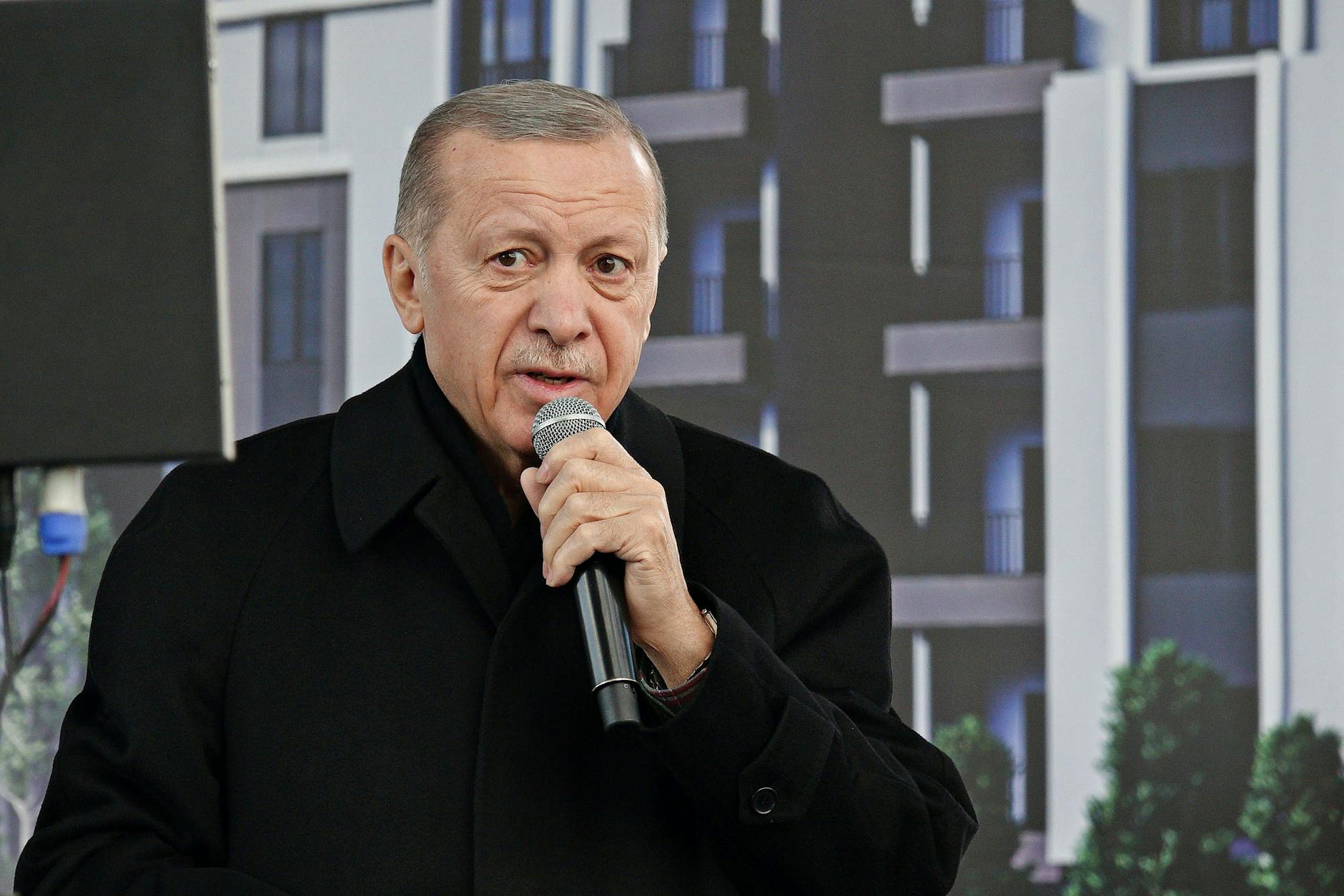 Recep Tayyip Erdogan, Präsident der Türkei, im Wahlkampf.