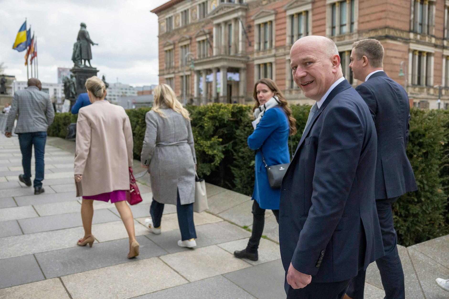 Kai Wegner auf dem Weg ins Abgeordnetenhaus