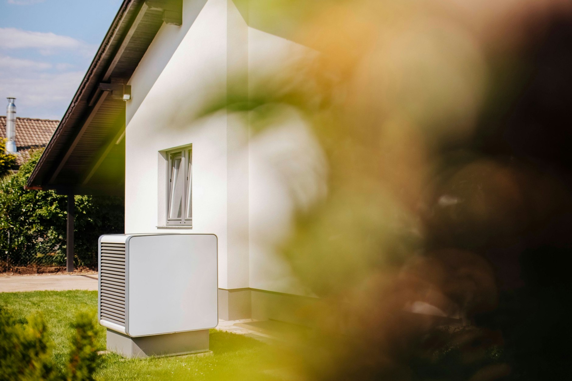 Eine Luftwärmepumpe