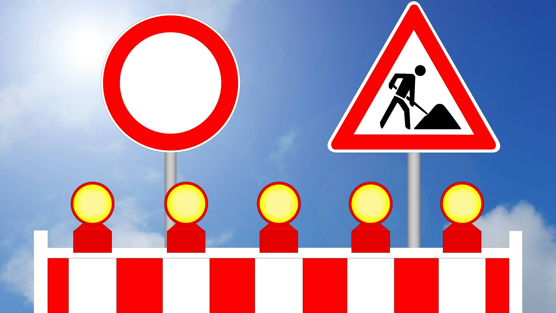 In Zehlendorf ist die Berlepschstraße ab Freitag in beiden Richtungen für den Kfz-Verkehr gesperrt. Der Grund sind Leitungsarbeiten. (Symbolfoto) 