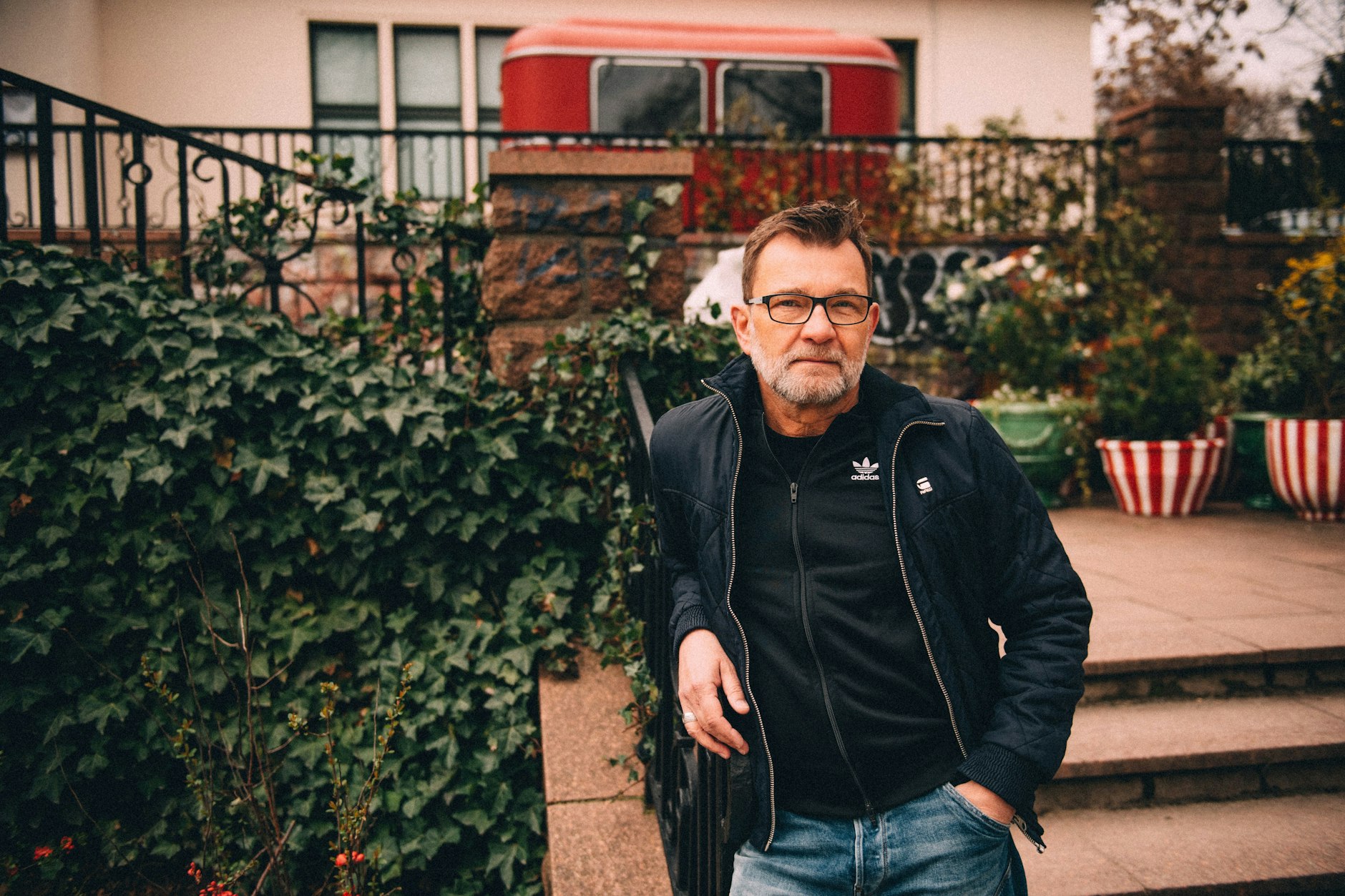 In Mitte daheim: Matthias Freihof am Weinbergspark