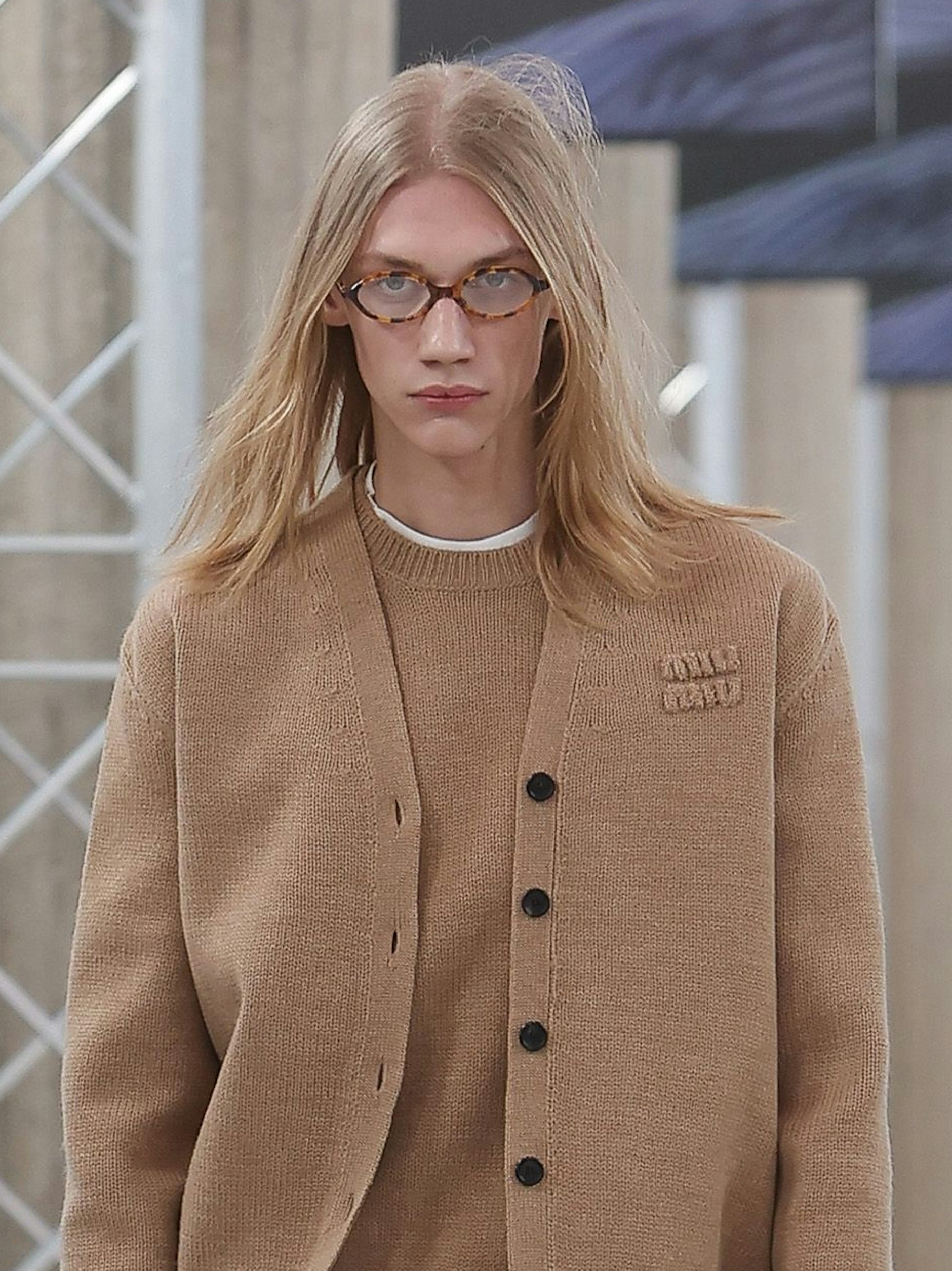 Die gepflegte blonde Matte, wie sie im März bei Miu Miu zu sehen war.