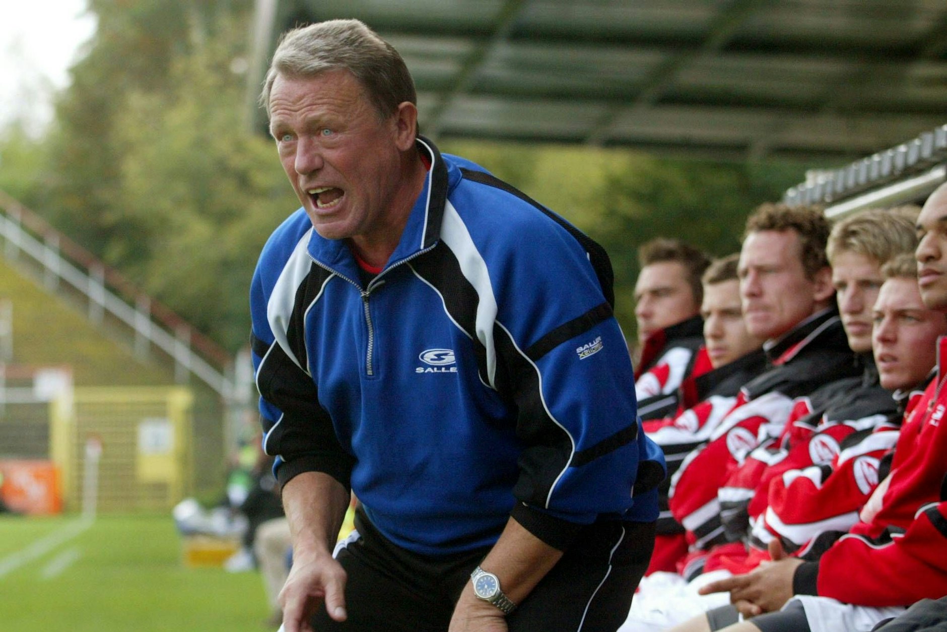 Werner „Pico“ Voigt im Jahr 2004 als Trainer des 1. FC Union Berlin in der Regionalliga Nord.