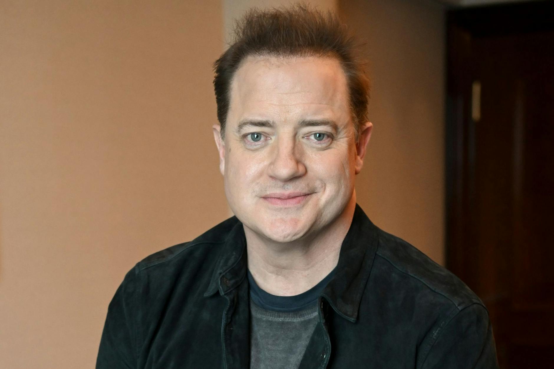Der amerikanisch-kanadische Schauspieler Brendan Fraser bei einem Interview