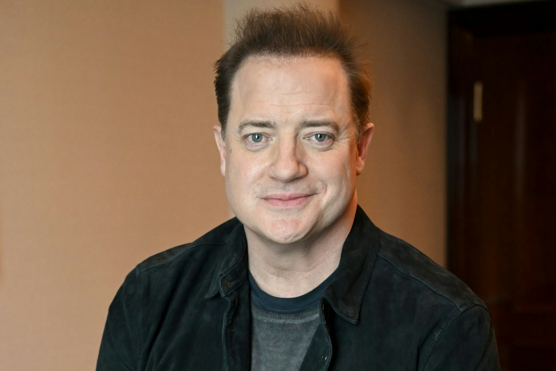 Der amerikanisch-kanadische Schauspieler Brendan Fraser bei einem Interview