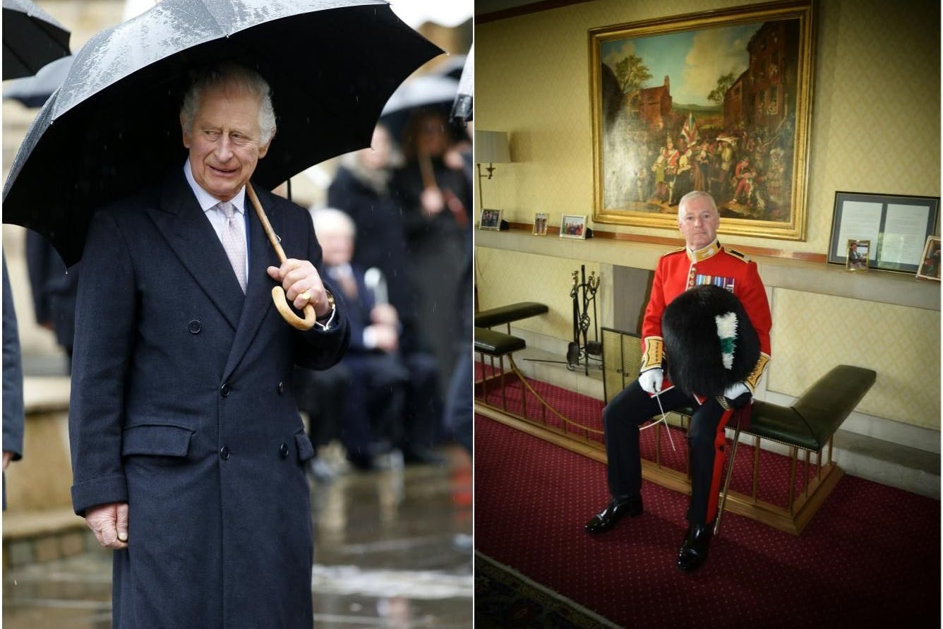 Will seinen König nicht im Regen stehen lassen: Colonel Craig Hallatt (rechts) gibt alles.