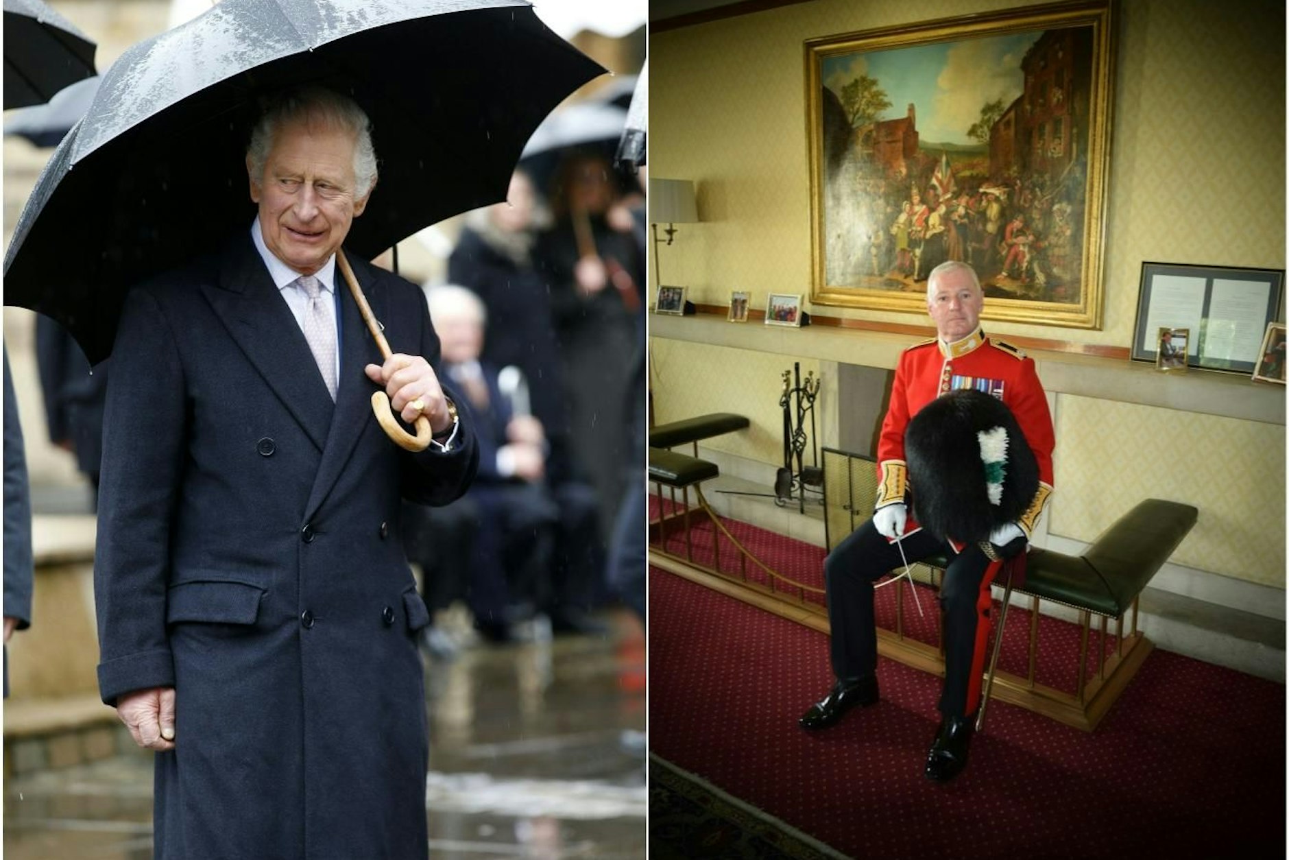 Will seinen König nicht im Regen stehen lassen:&nbsp;Colonel Craig Hallatt (rechts) gibt alles.