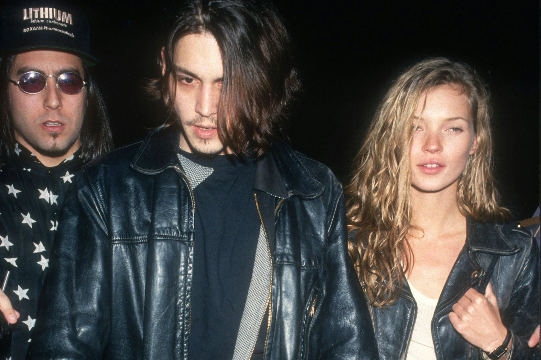 Kate Moss, hier 1994 in Begleitung von Johnny Depp, machte den angekränkelten „Heroin Chic“ populär.