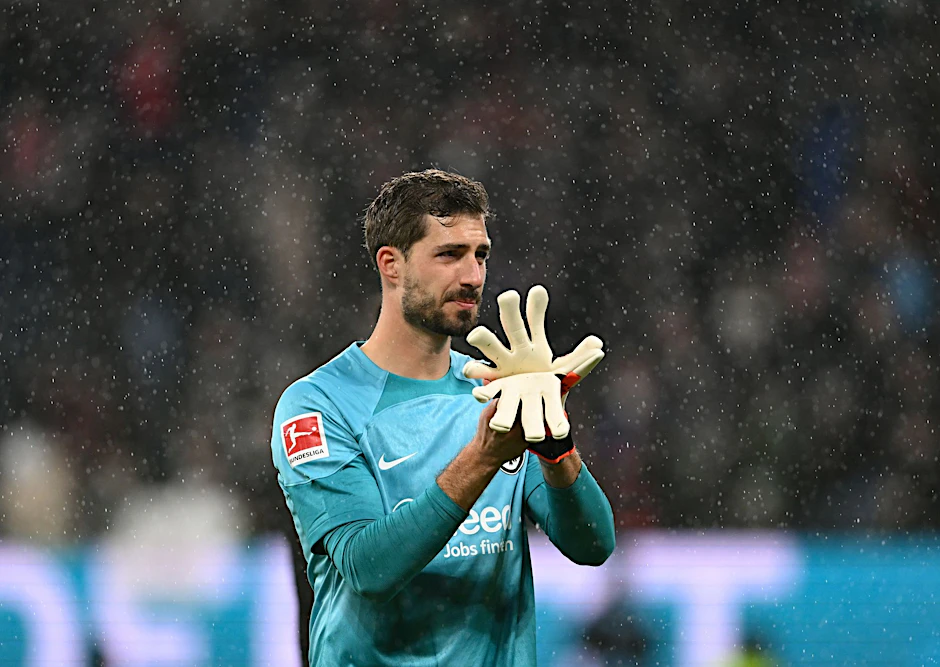 Frankfurts Torwart Kevin Trapp auf dem Platz.  