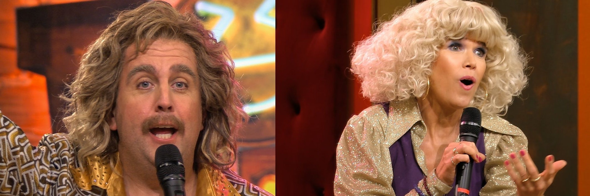 Bastian Pastewka und Anke Engelke traten bei „LOL“ als Schlager-Paar Jenny und Mel auf.