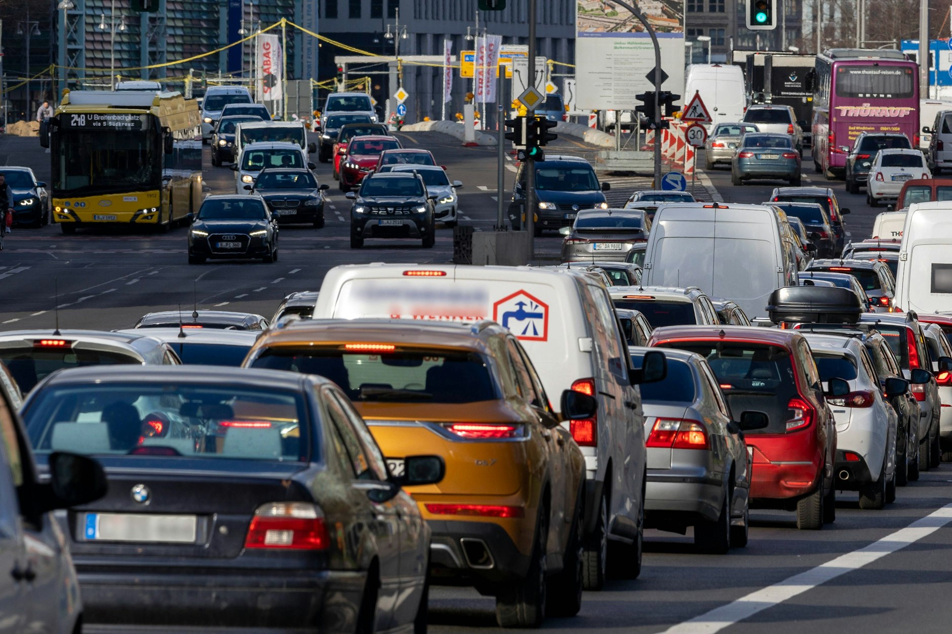 Am Mittwoch wird es in Berlin zu Behinderungen im Verkehr kommen.
