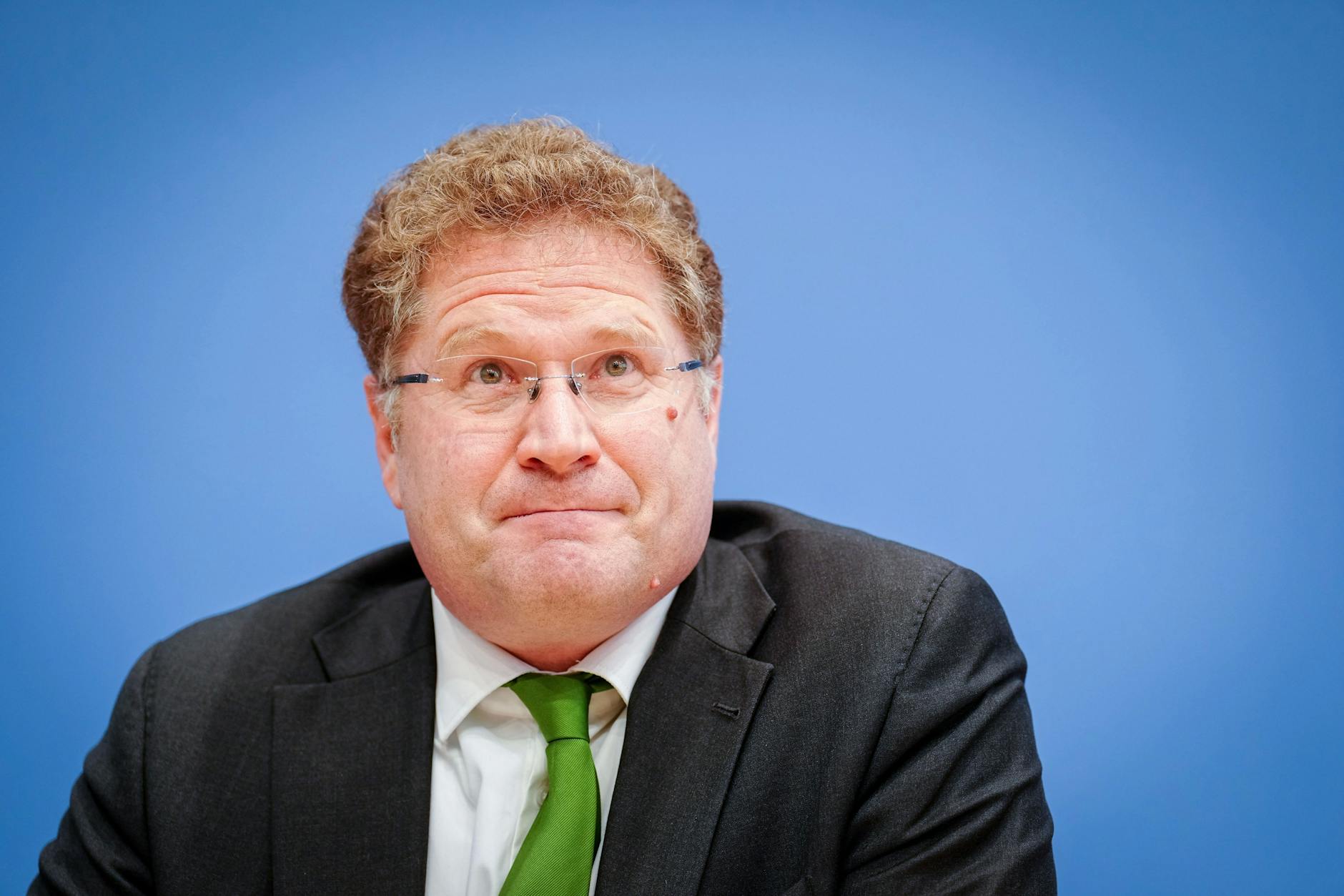 Patrick Graichen, Staatssekretär im Bundesministerium für Wirtschaft und Klimaschutz, im Januar in der Bundespressekonferenz