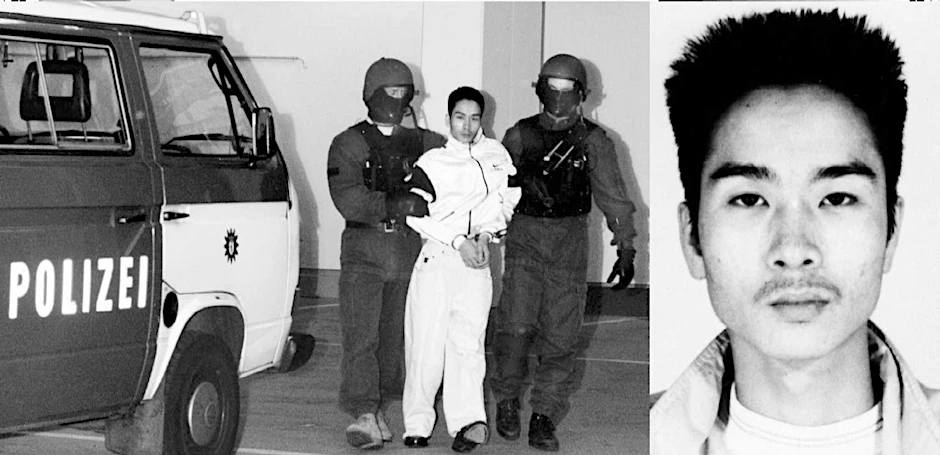 Nach der Verhaftung von Le Duy B., dem Chef der Ngoc-Thiem-Bande, gab die Polizei im September 1996 diese Foto heraus. Dafür wurden extra kleine SEK-Beamte gesucht.