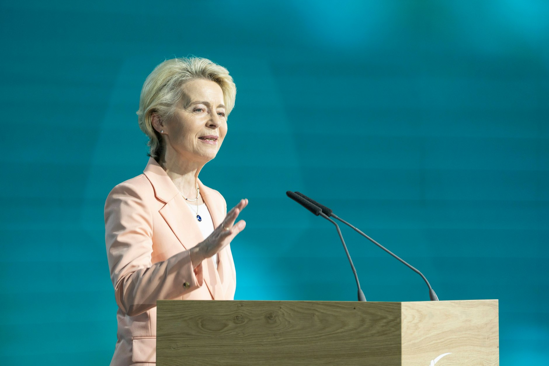 Ursula von der Leyen in Dresden.&nbsp;