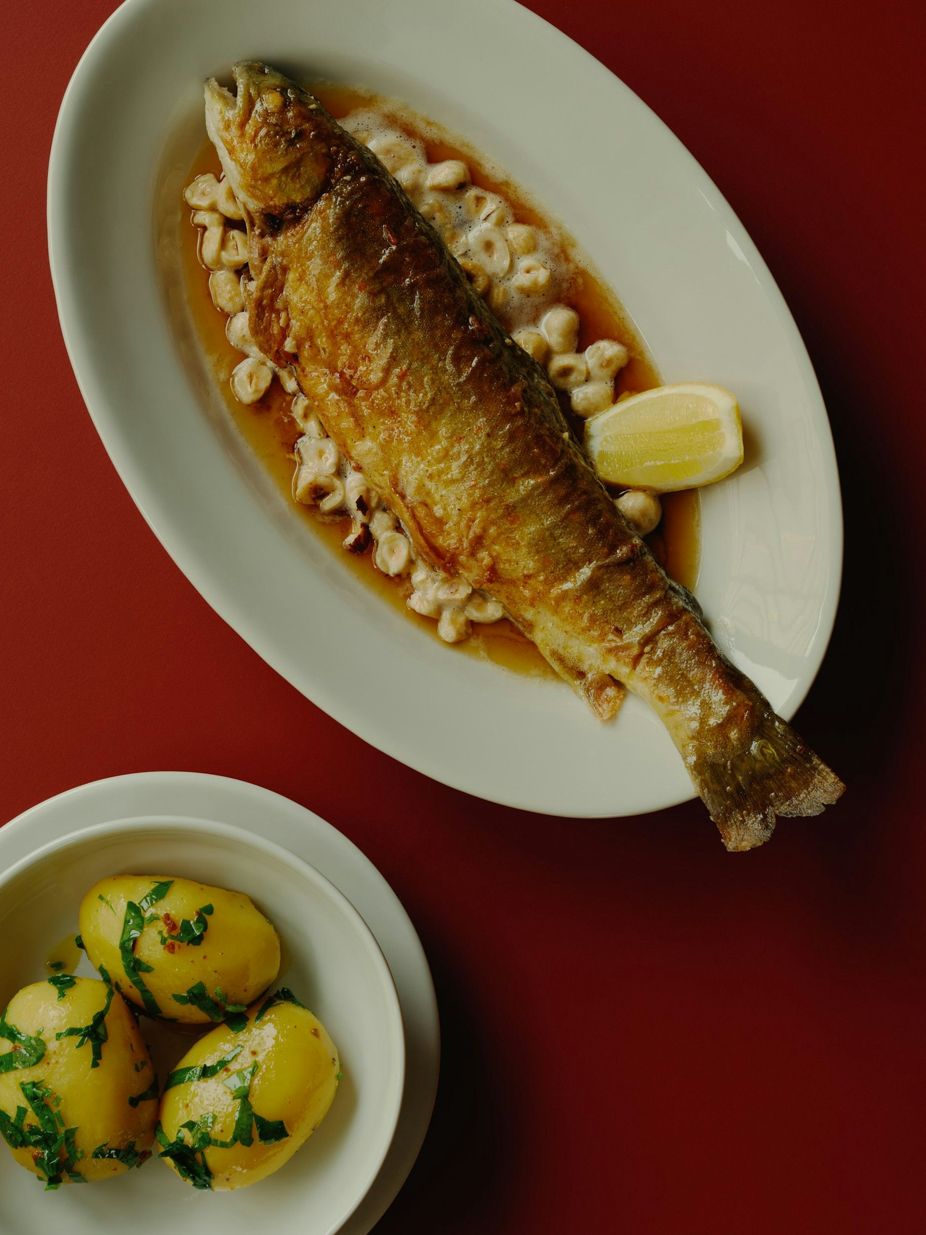 Klassisch: Zartes Fleisch, aber keine knusprige Haut: die Forelle Müllerin