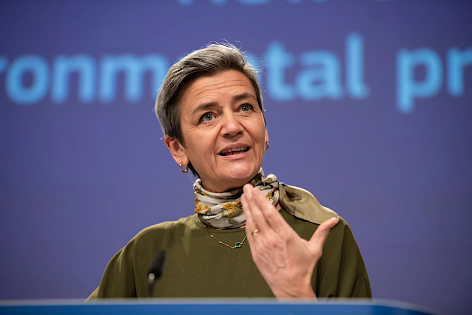 ARCHIV - EU-Kommissionsvize Margrethe Vestager möchte gegen illegale Streams vorgehen.  /dpa