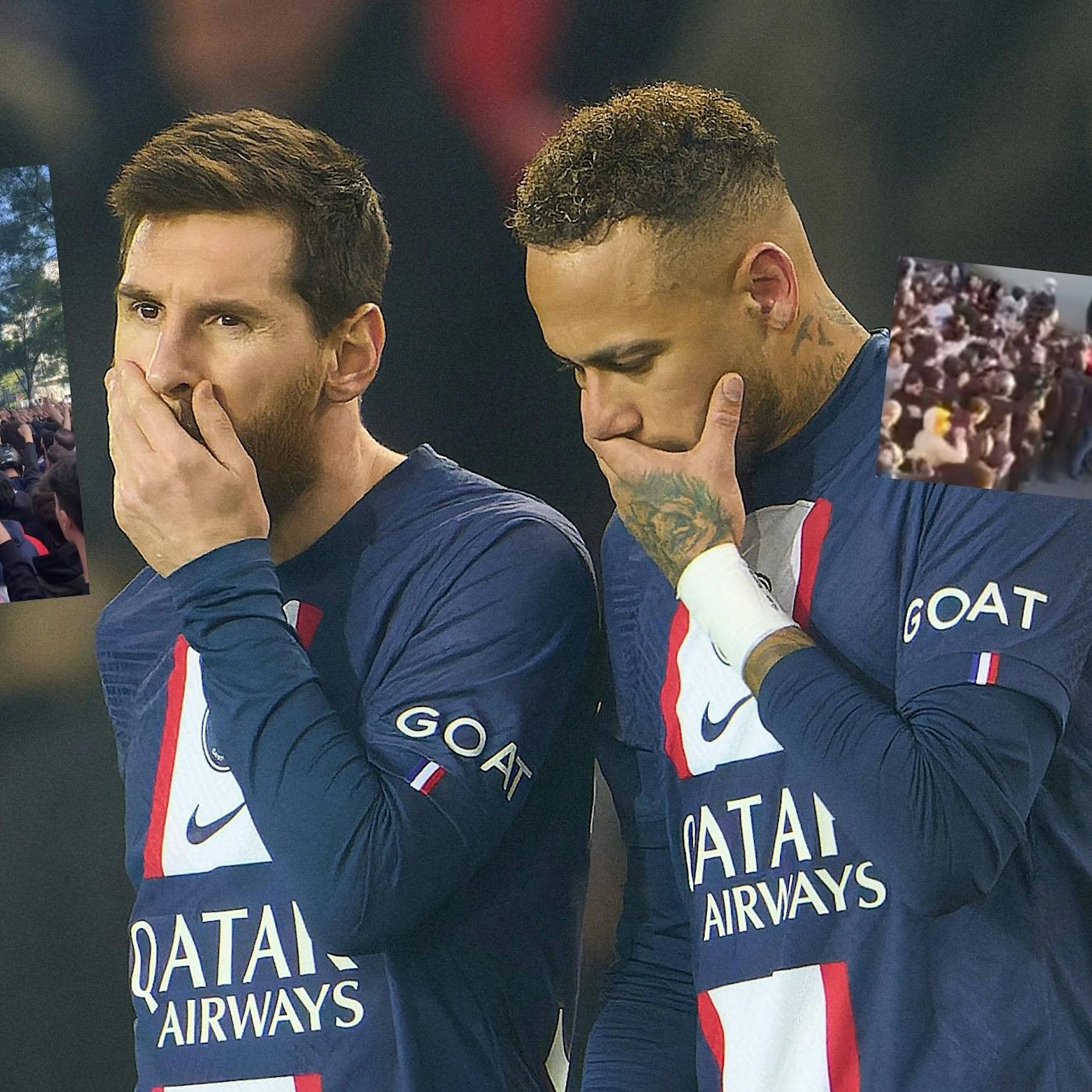 Pulverfass Paris im Video: PSG-Fans jagen Messi und Neymar!