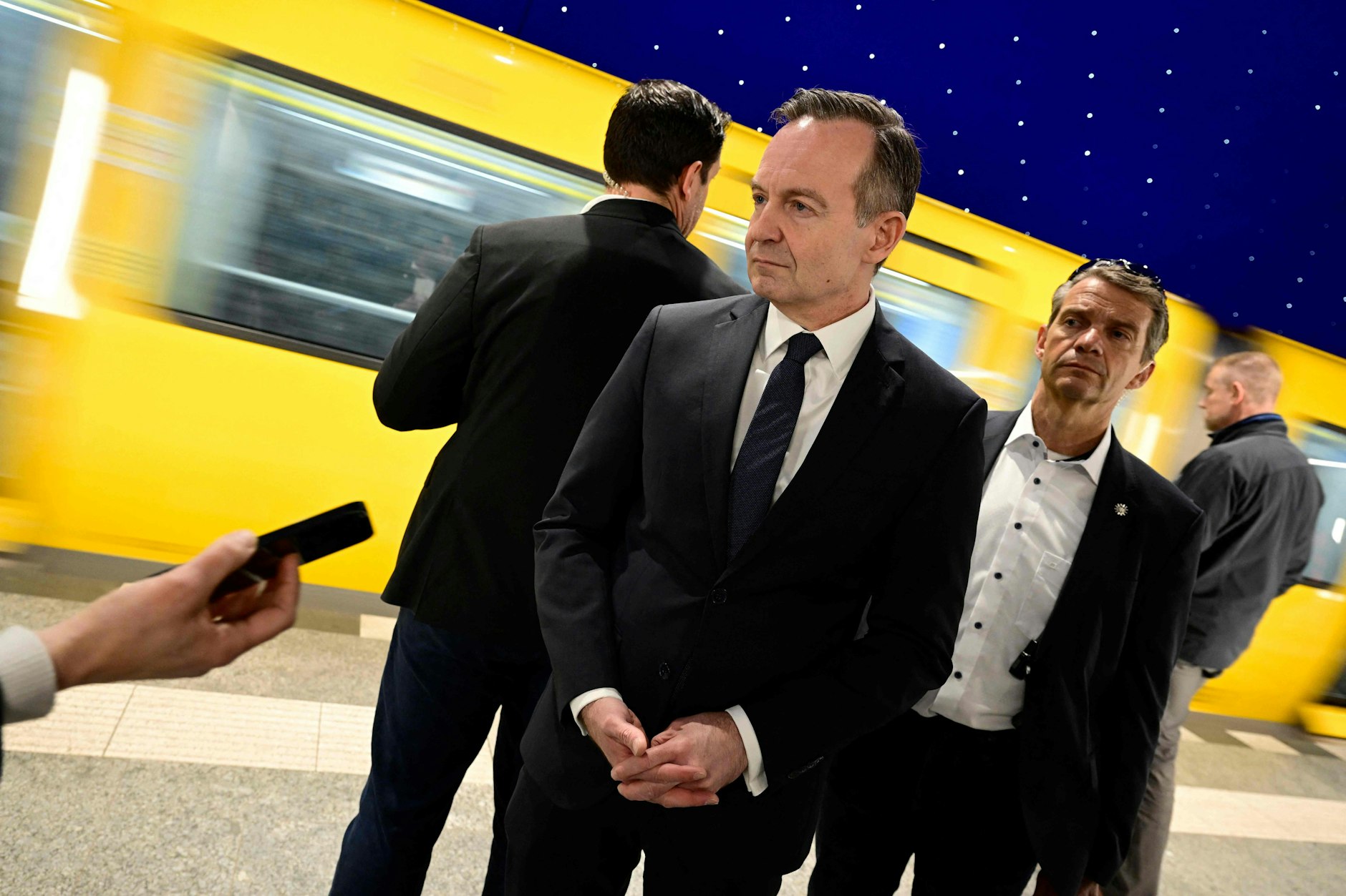 Bundesverkehrsminister Volker Wissing (FDP) zum Start der Deutschlandtickets am 1. Mai in Berlin.