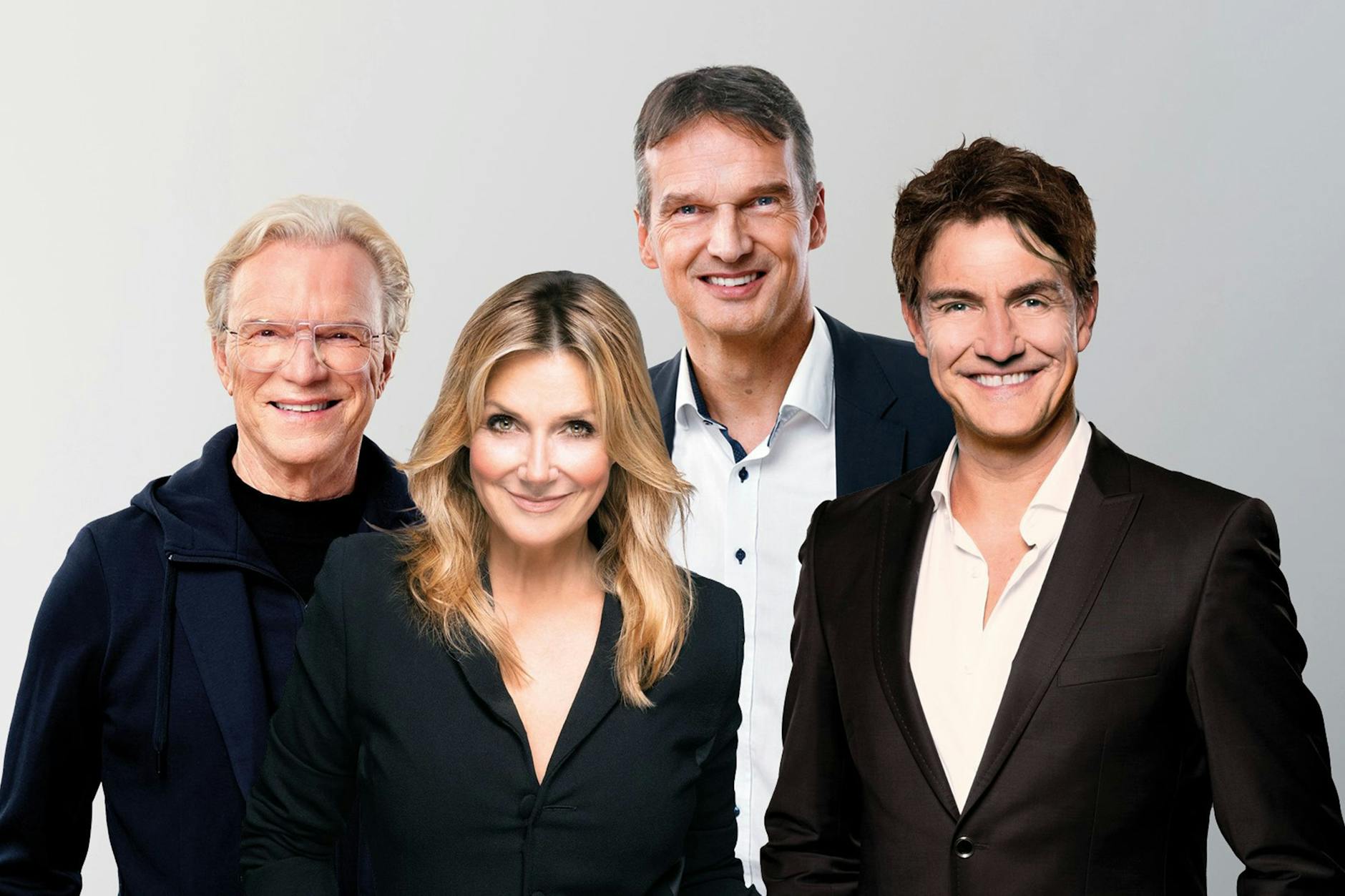 Die Moderatoren des „Riverboat“ im MDR: Wolfgang Lippert, Kim Fisher, Klaus Brinkbäumer und Matze Knop.