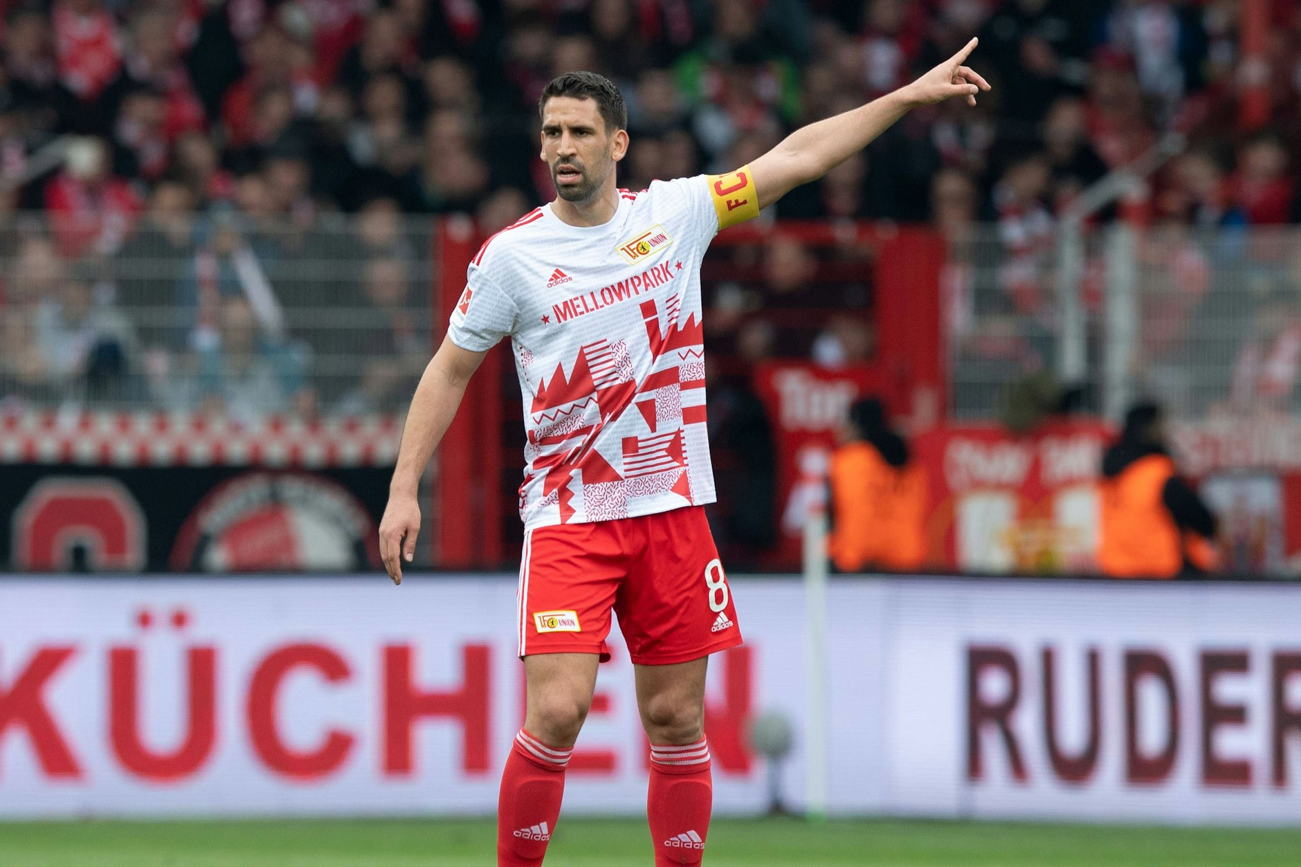 Rani Khedira (29) spielte von 2017 bis 2019 für den FC Augsburg. Der Antreiber des 1. FC Union steht bei seinem Ex-Klub vor seinem 200. Bundesligaspiel.&nbsp;