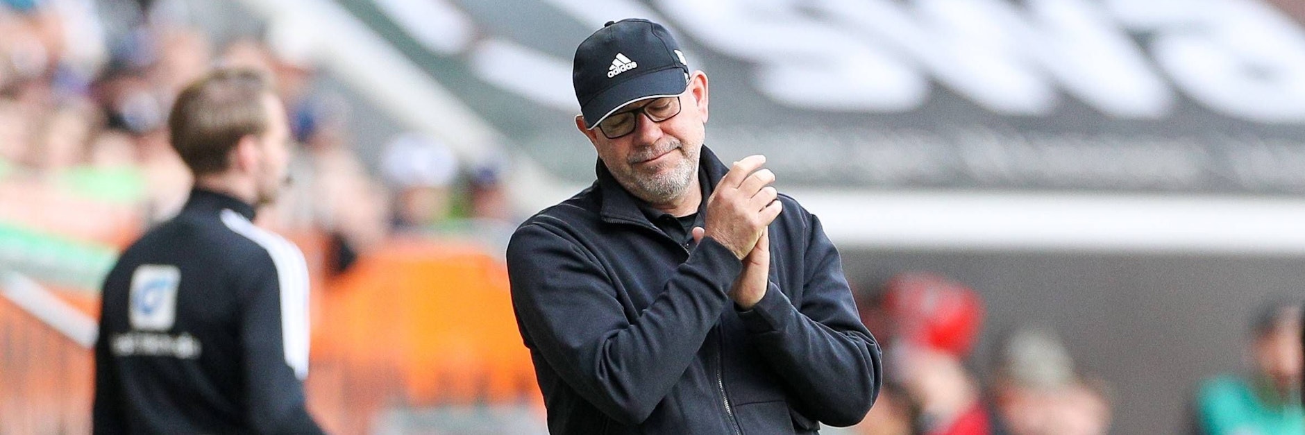 Urs Fischer war mit der Leistung seines 1. FC Union beim FC Augsburg sichtlich unzufrieden.