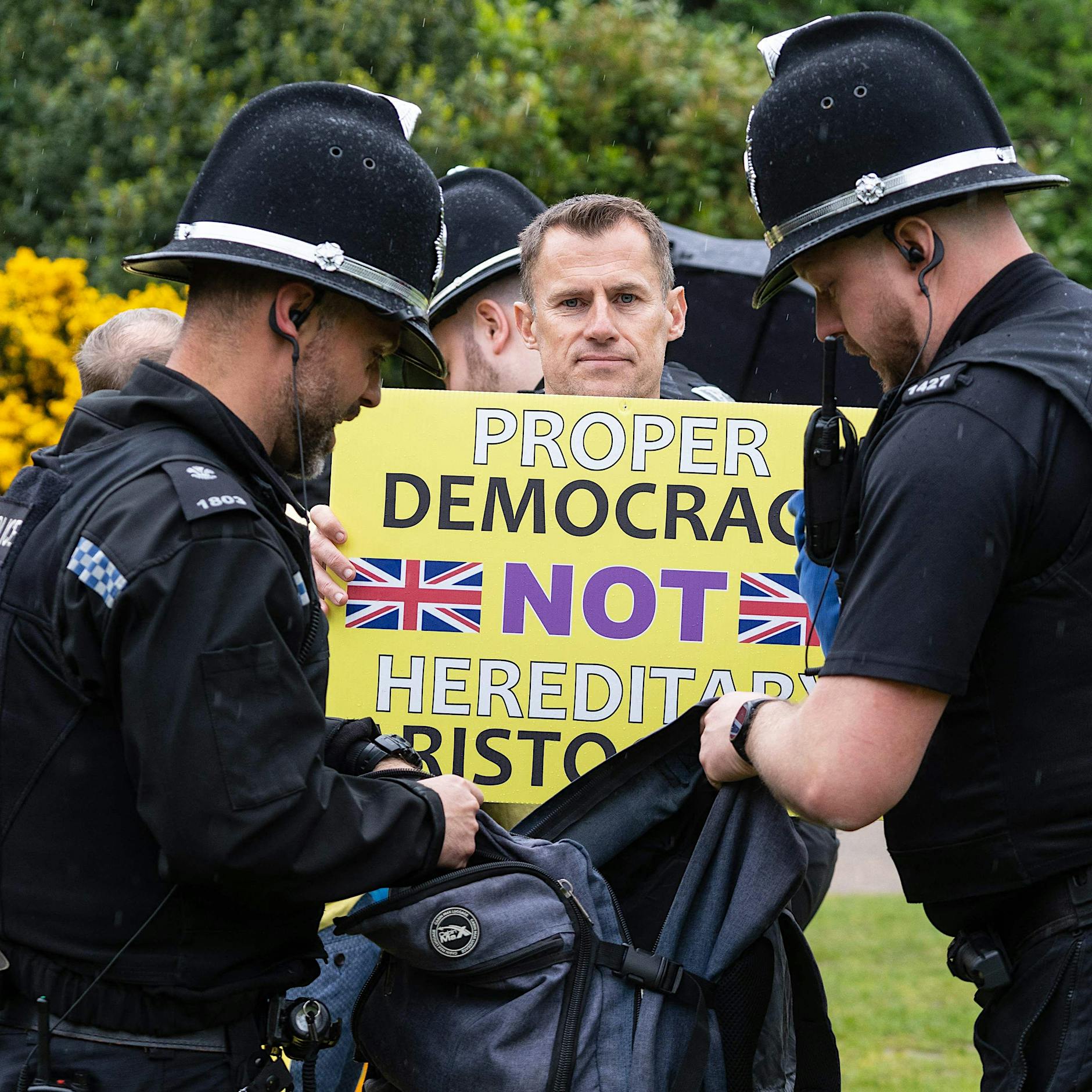 Demonstranten in London: „Das ist etwas, das wir in Moskau erwarten würden“