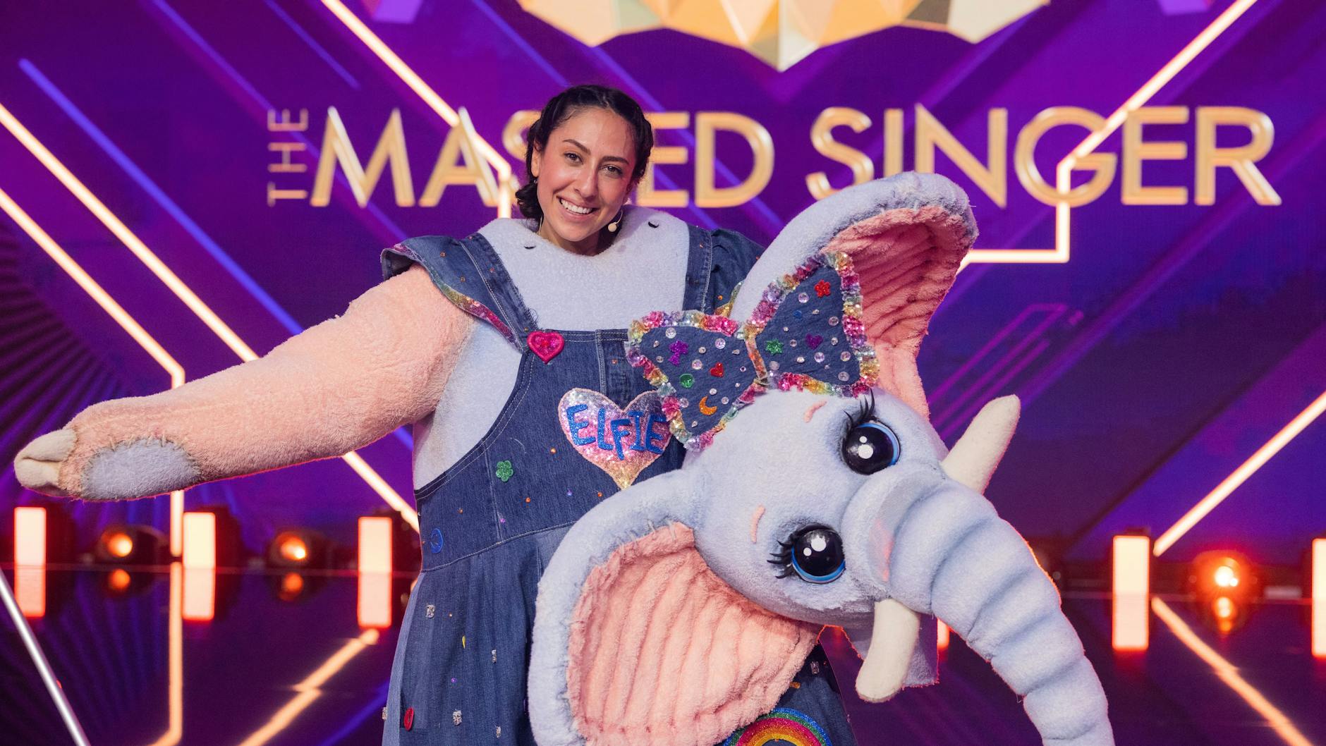 Melissa Khalaj steckte bei „The Masked Singer“ im Frotteefanten.