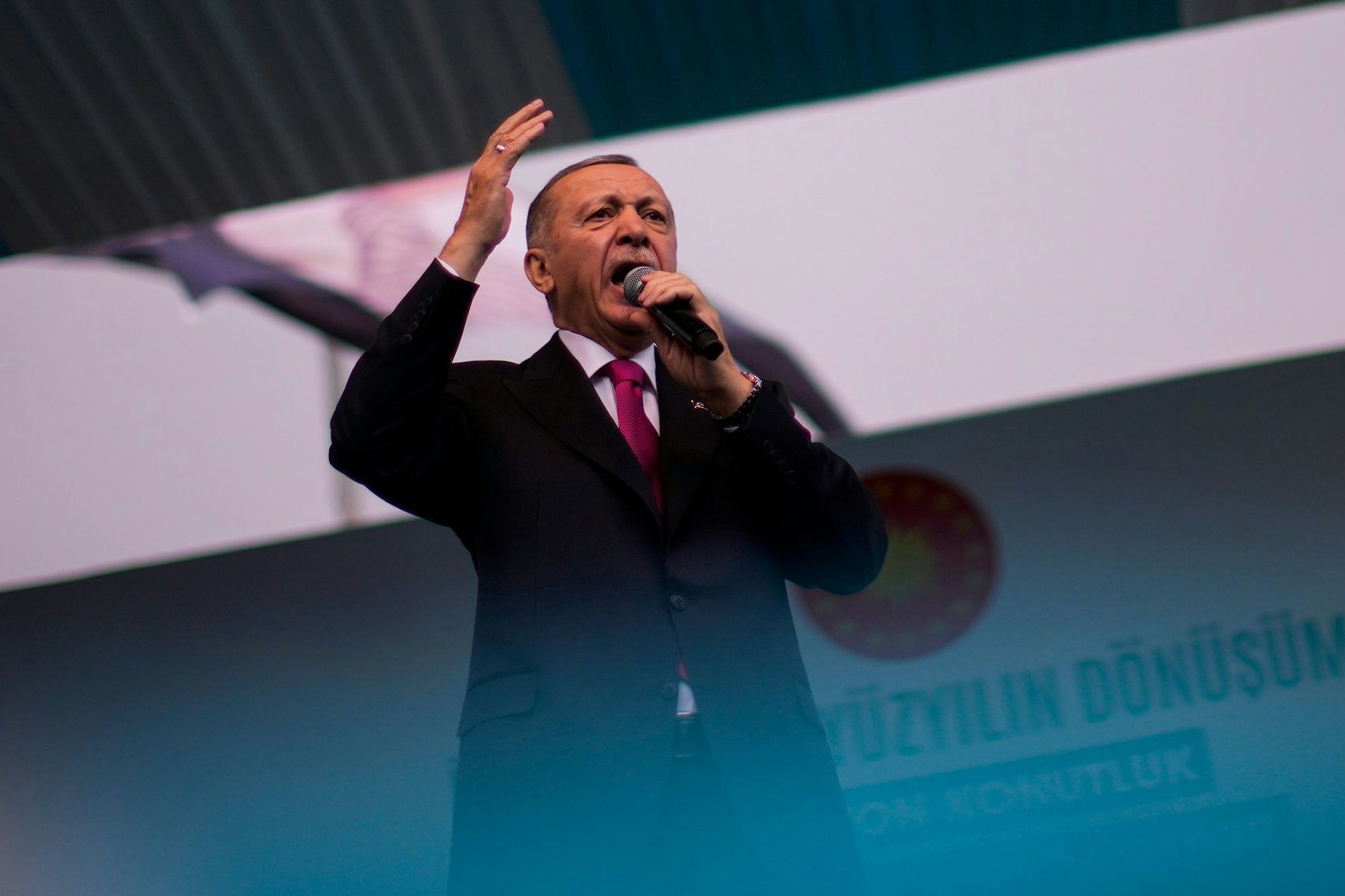 Recep Tayyip Erdogan bei einer Wahlkampfveranstaltung&nbsp;