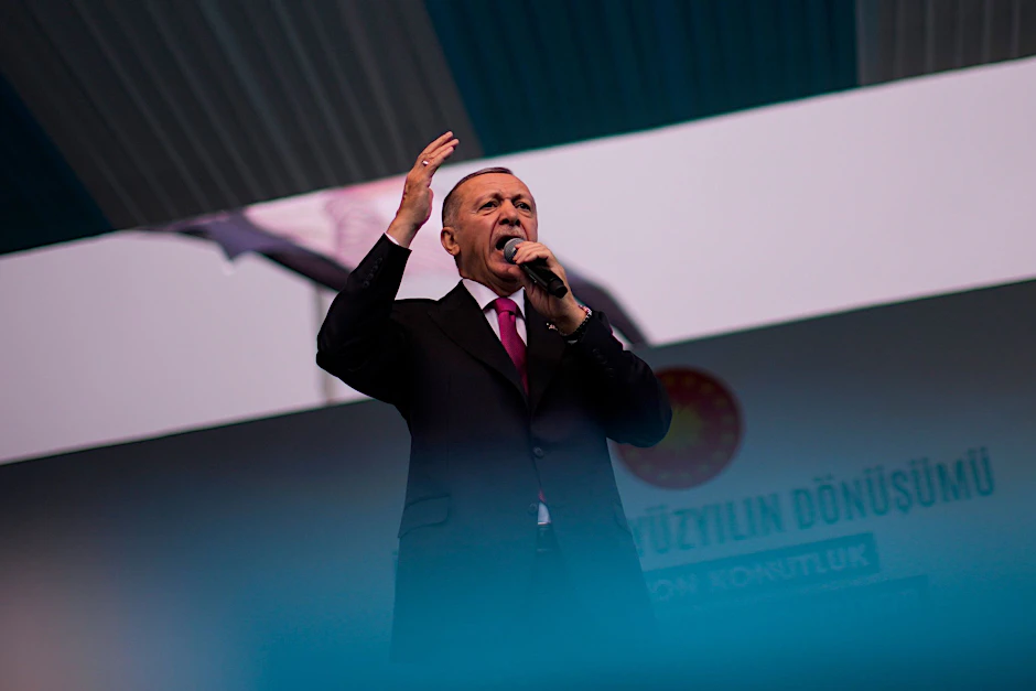 Recep Tayyip Erdogan bei einer Wahlkampfveranstaltung&nbsp;