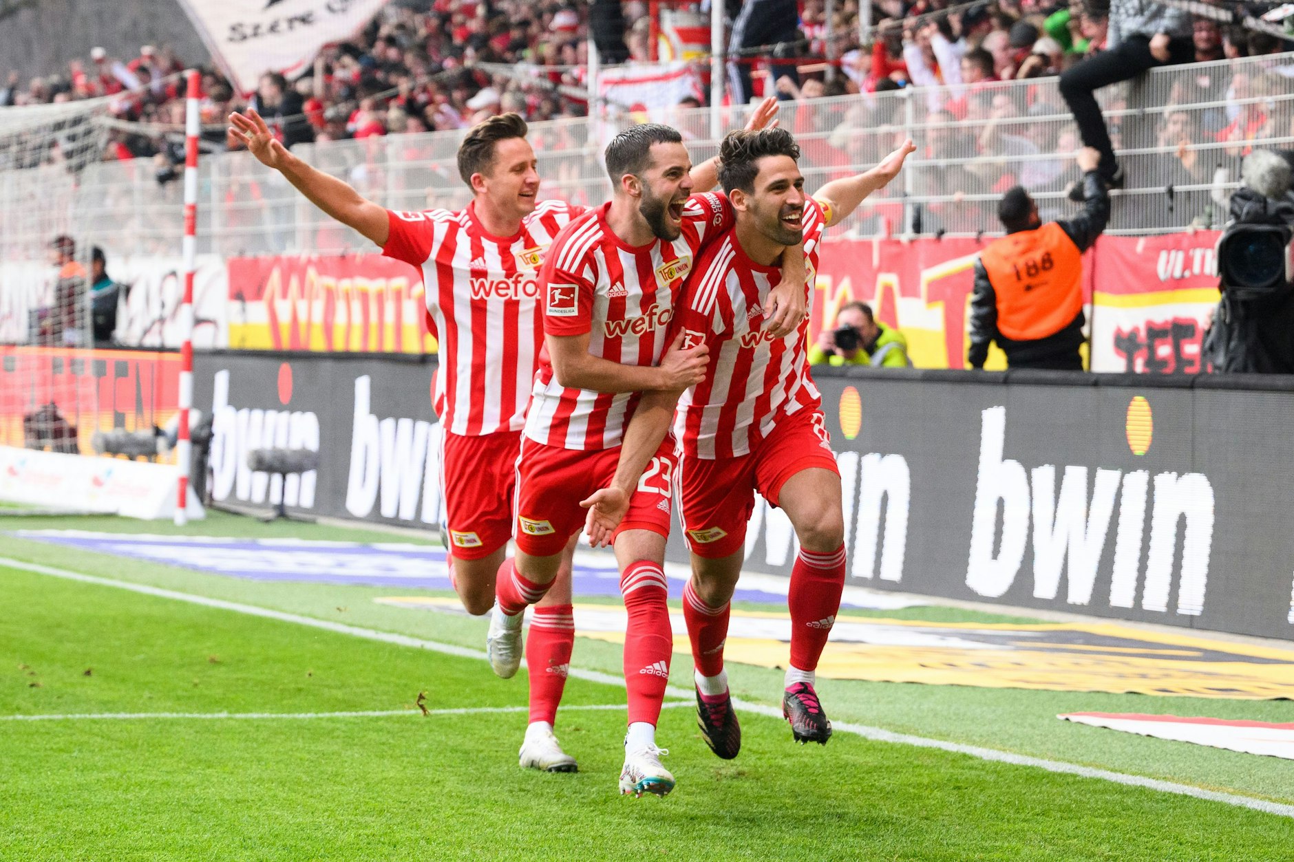 Überflieger Richtung Königsklasse? Paul Seguin, Niko Gießelmann und Rani Khedira (v.l.n.r.) sind auf dem bestem Weg, sich für die Champions League zu qualifizieren.