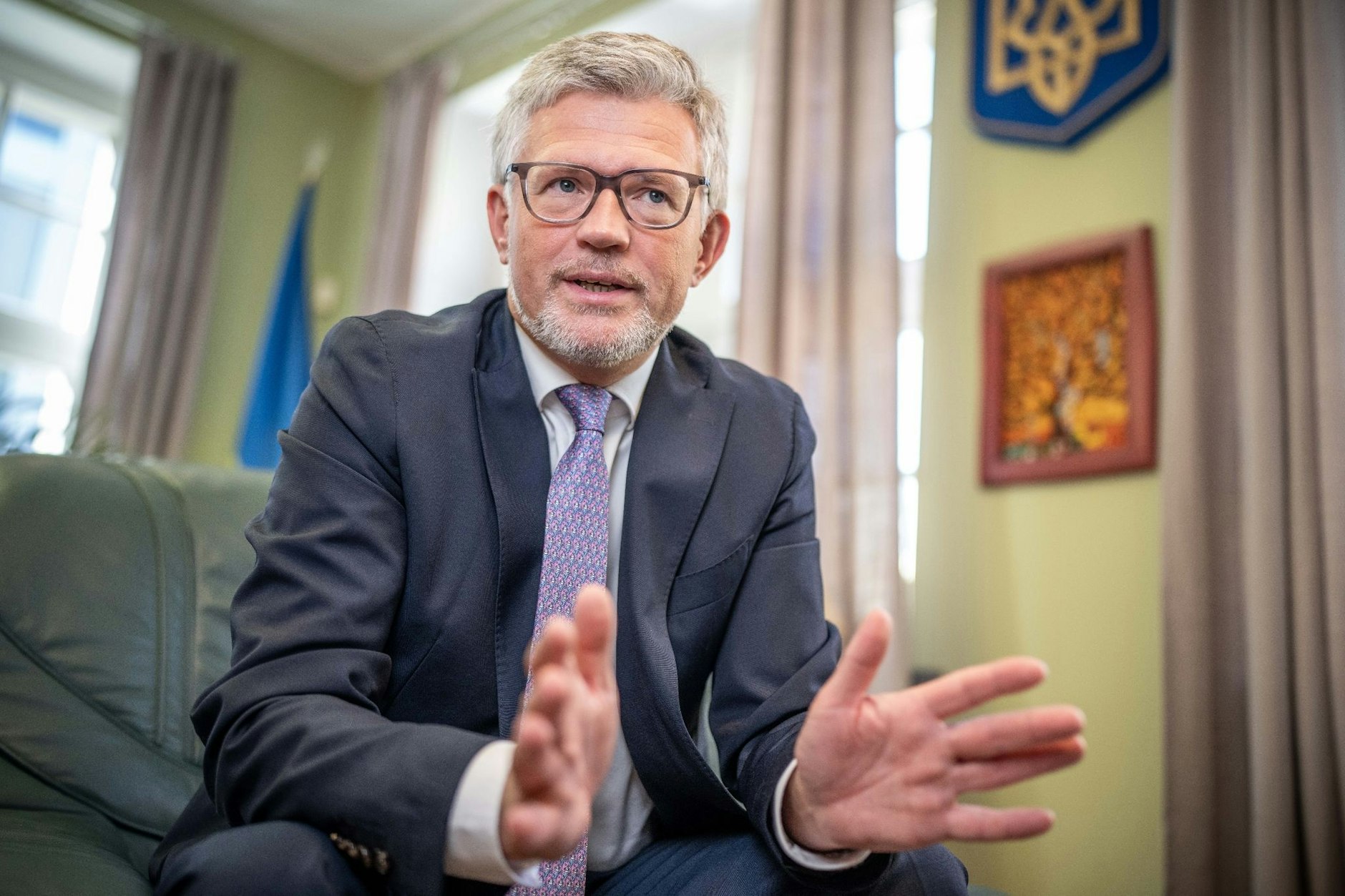 Andrij Melnyk, ehemaliger Botschafter der Ukraine in Deutschland. Er erhebt schwere Vorwürfe gegen seine Nachfolger in Berlin.