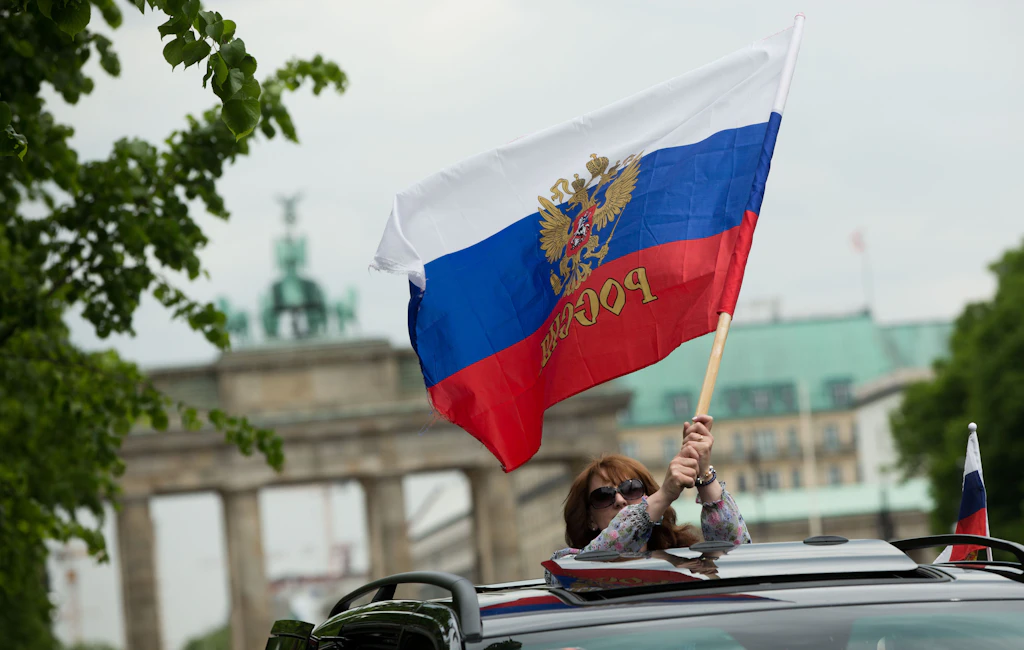 Russische Flaggen am 8. und 9. Mai in Berlin verboten