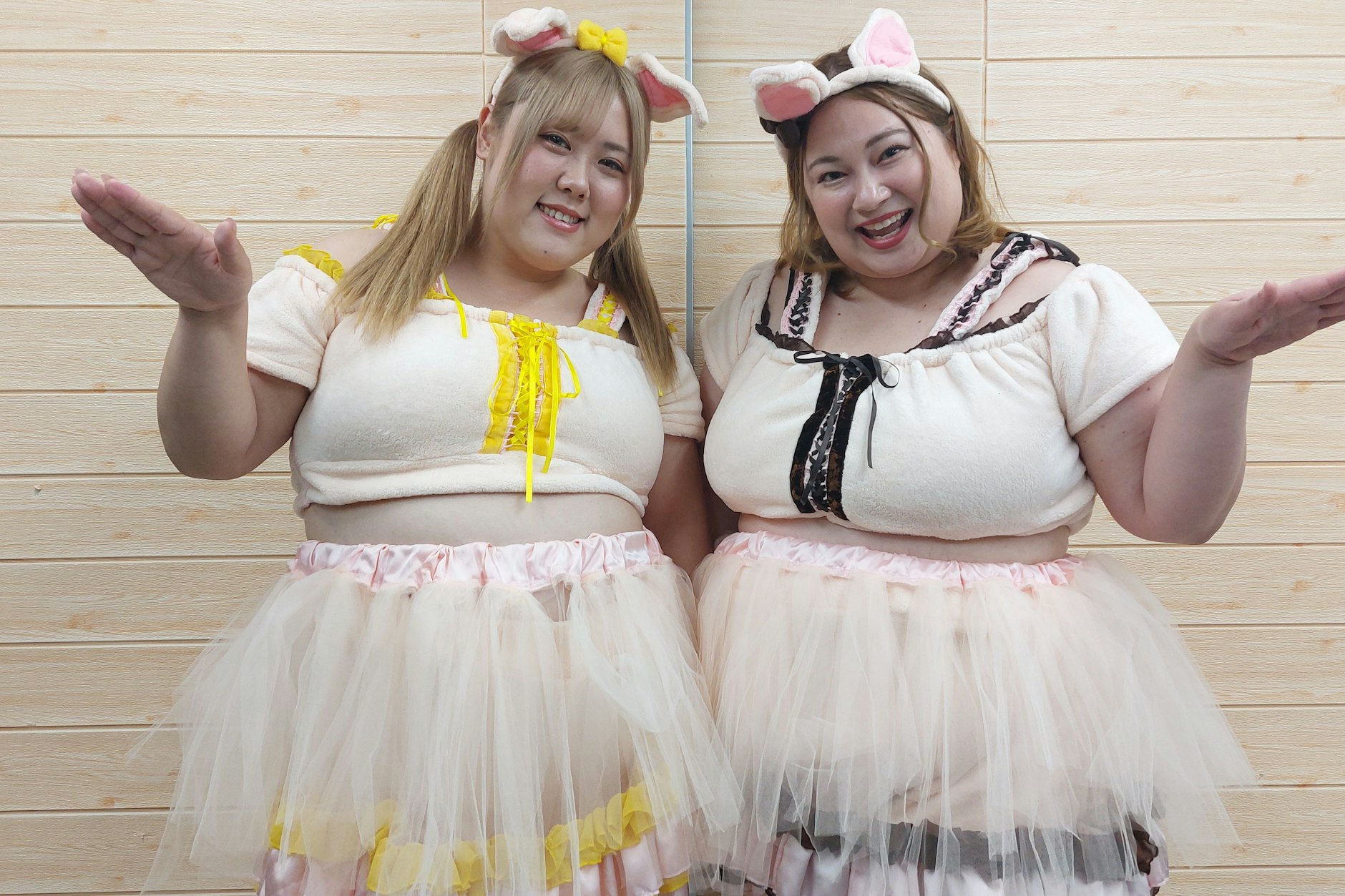 Mehrgewichtig und gut gelaunt: die japanische Girlgroup Big Angel