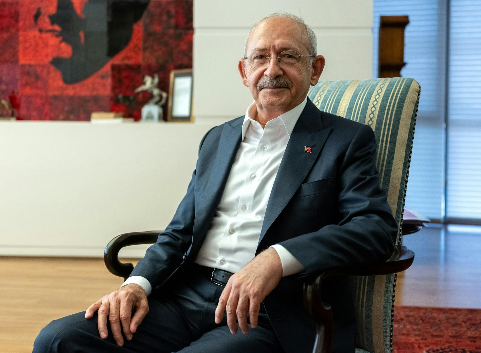 ARCHIV - Kemal Kilicdaroglu, Vorsitzender der Cumhuriyet Halk Partisi (CHP, Republikanische Volkspartei), aufgenommen während eines Interviews mit der Deutschen Presse-Agentur.