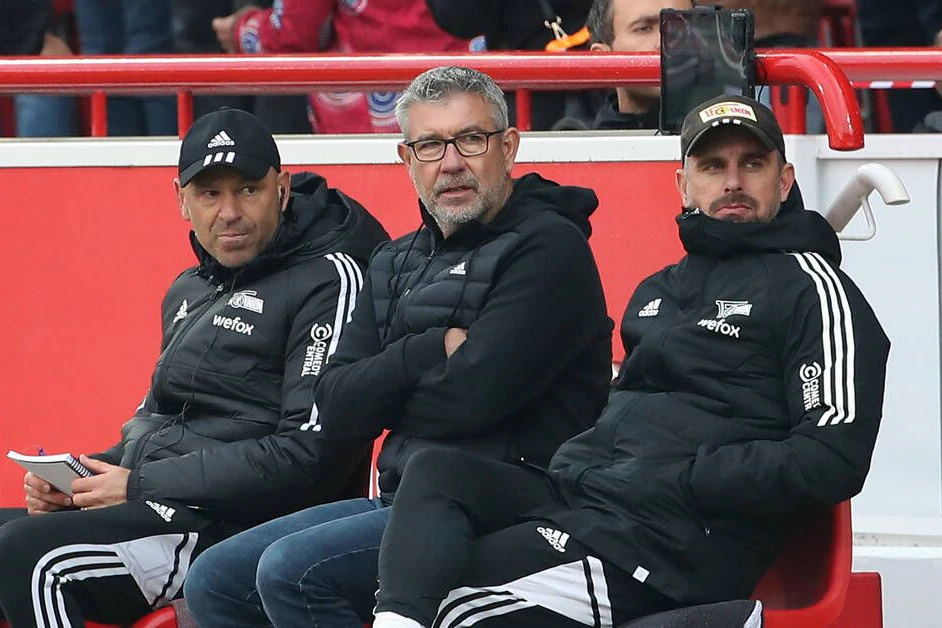 Trainer-Trio: Markus Hoffmann, Urs Fischer und Sebastian Bönig (v.l.)